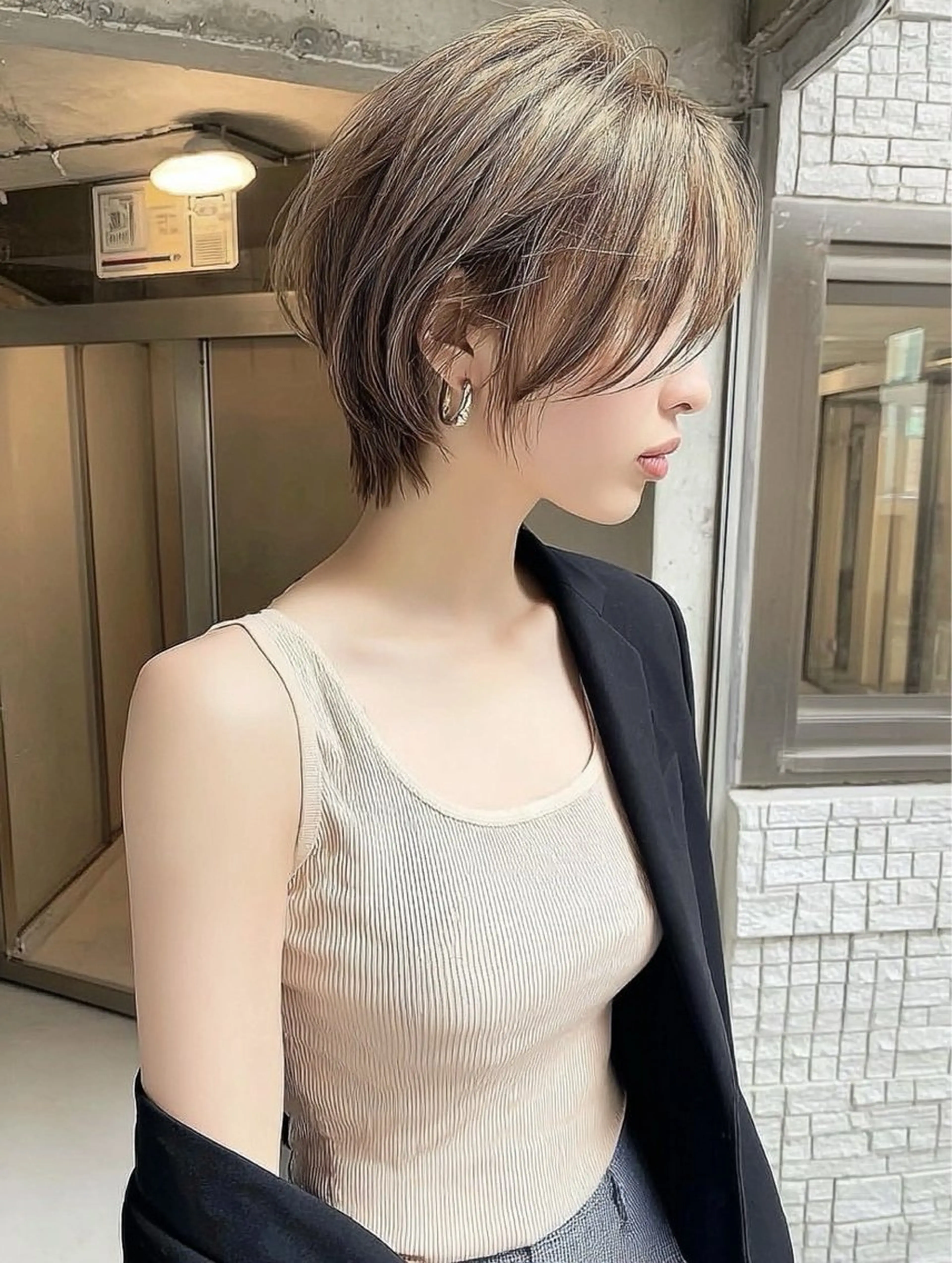 ショート カラー 太田 美津子のヘアスタイル