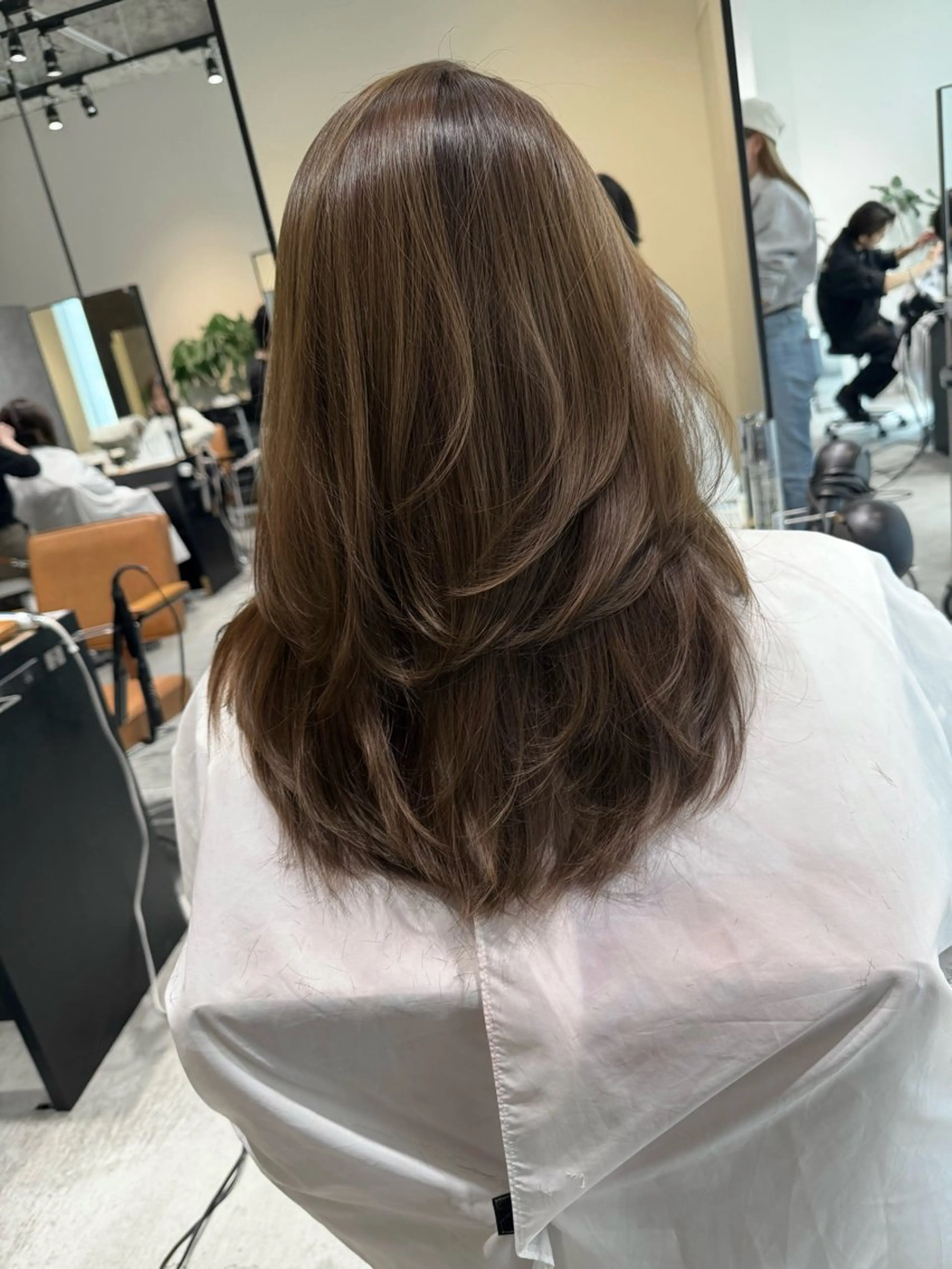 セミロング カット Ria／透明感カラー ／レイヤー／ボブ🌸のヘアスタイル