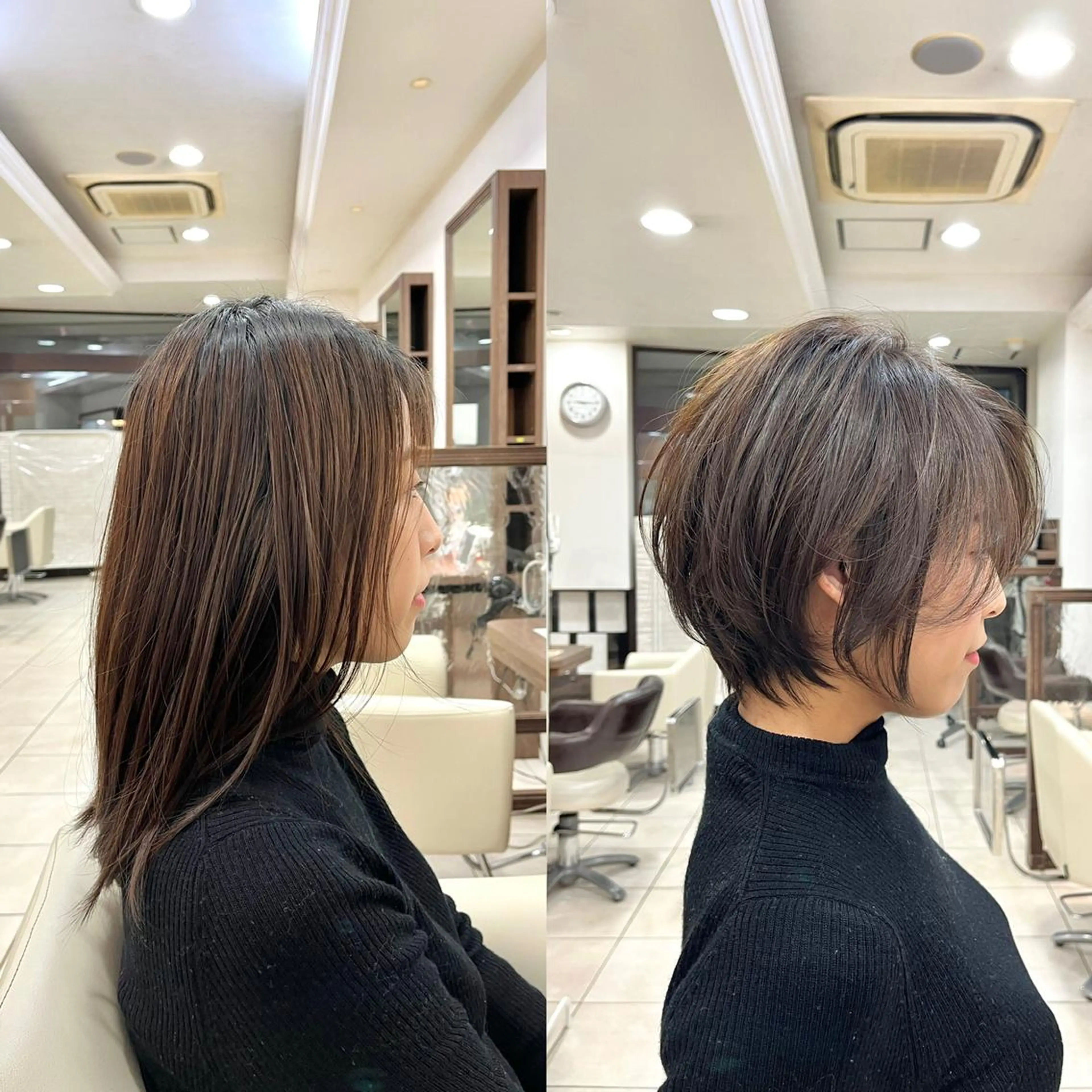 ショート カラー 透明感カラー ミセス ショートヘア 小顔カット カット ヘアカラー トリートメント ✨髪質改善・縮毛矯正 専門美容室マーベルのヘアスタイル