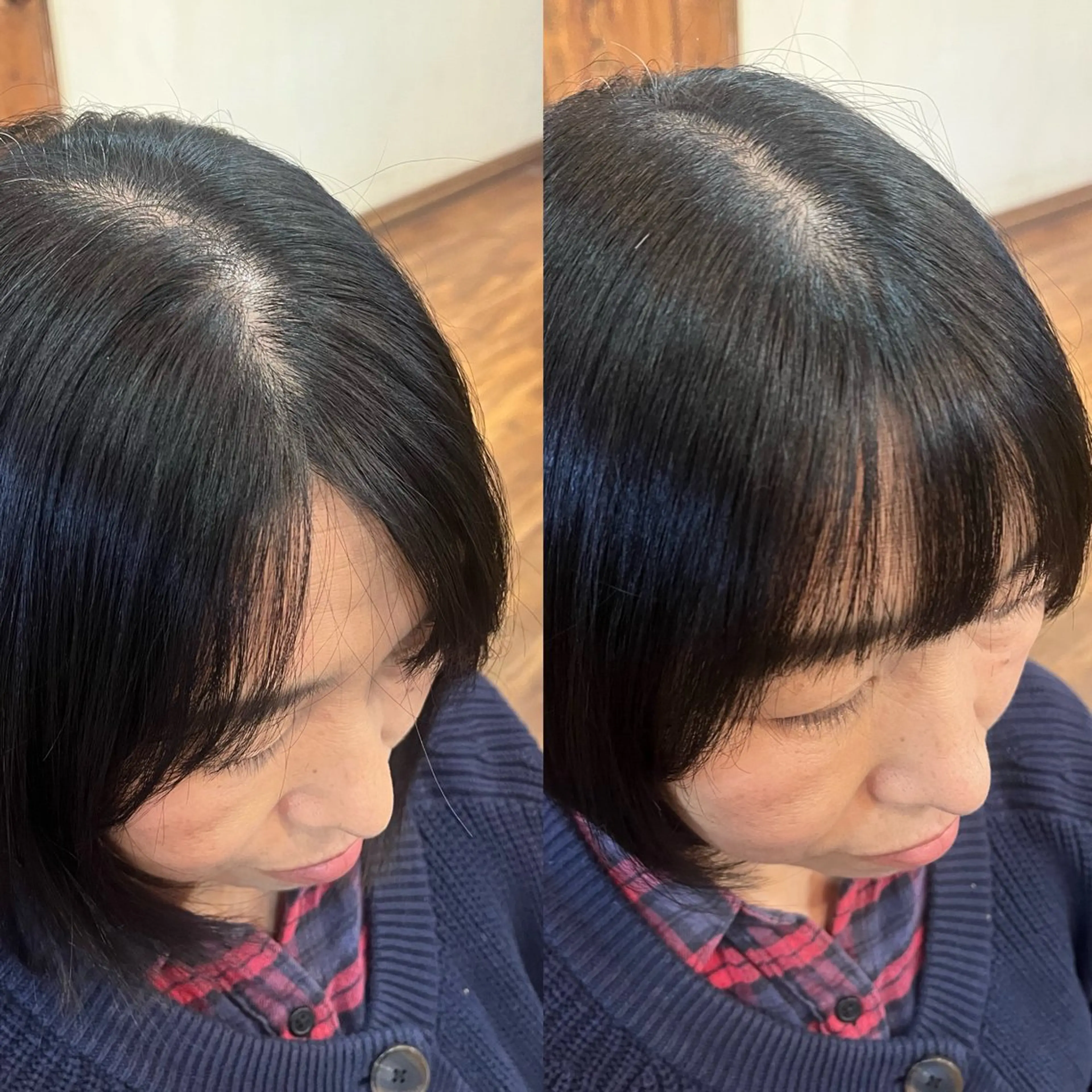 【前髪おろせない方必見👀⚡️】クロスパーマ+前髪カットの写真