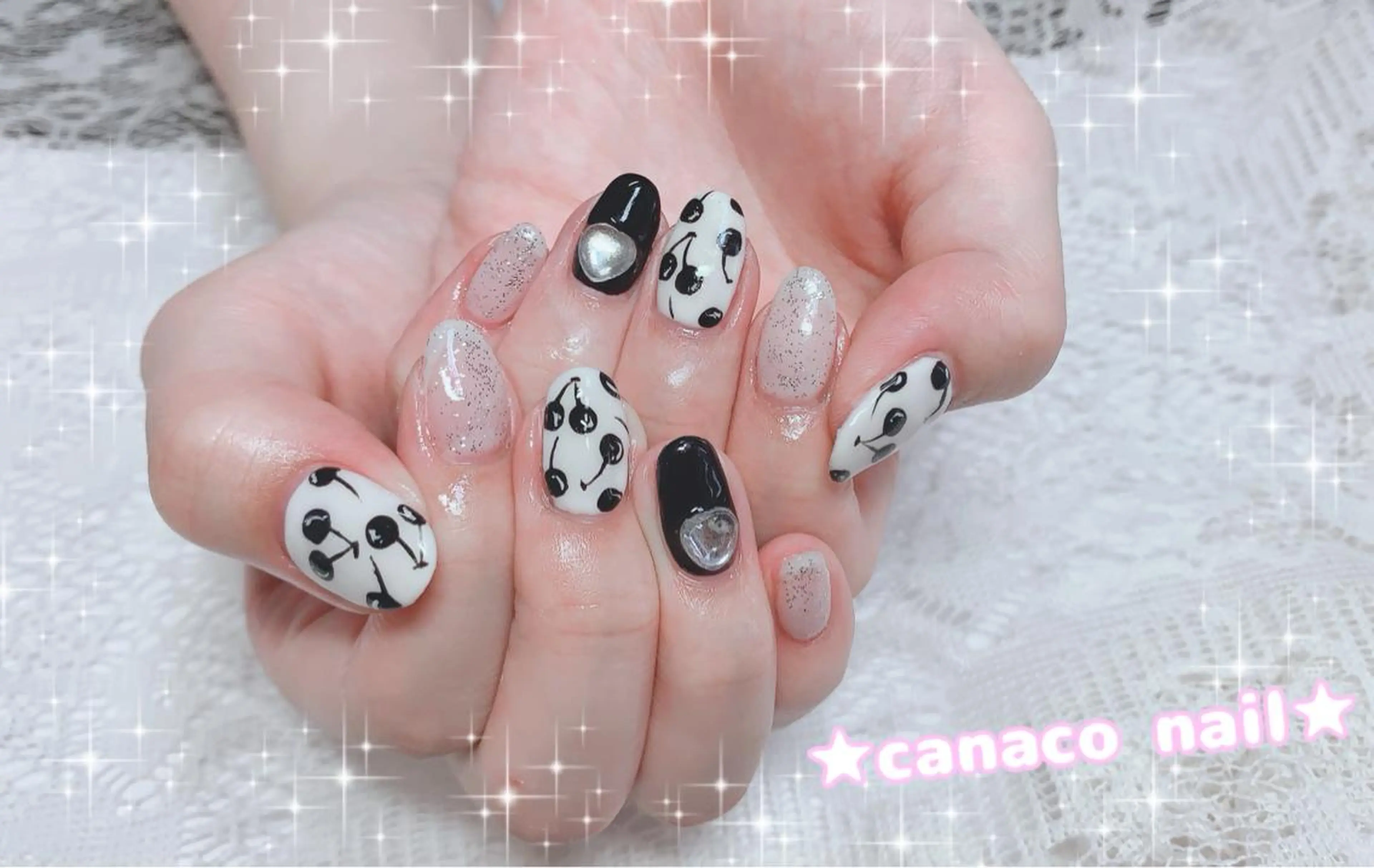 ネイル アートネイル ジェルネイル パラジェル ストーンネイル ハンドネイル ハンドケア ベテランネイル cnc nailのネイルデザイン