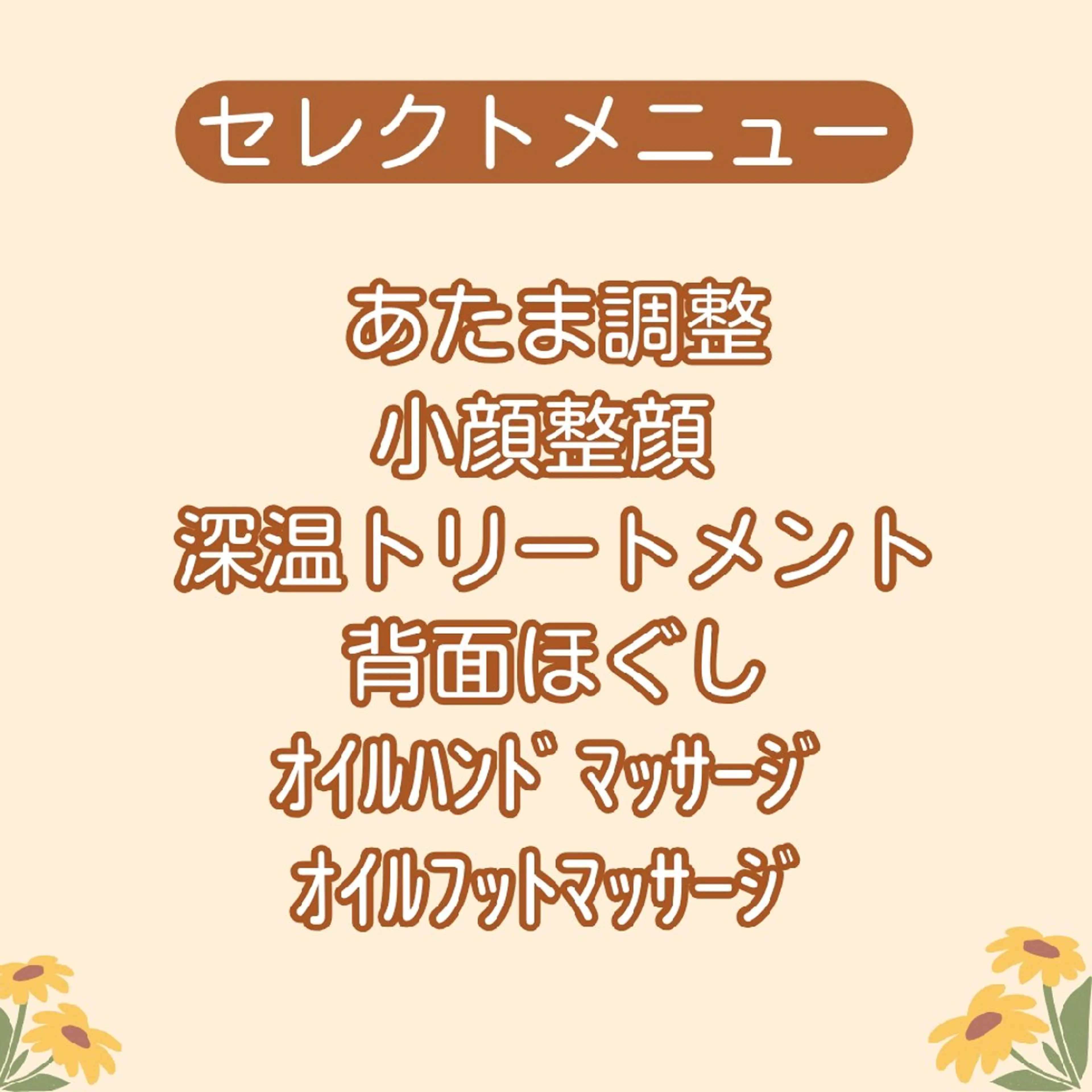 セレクト　まずはお試し　６０分の写真