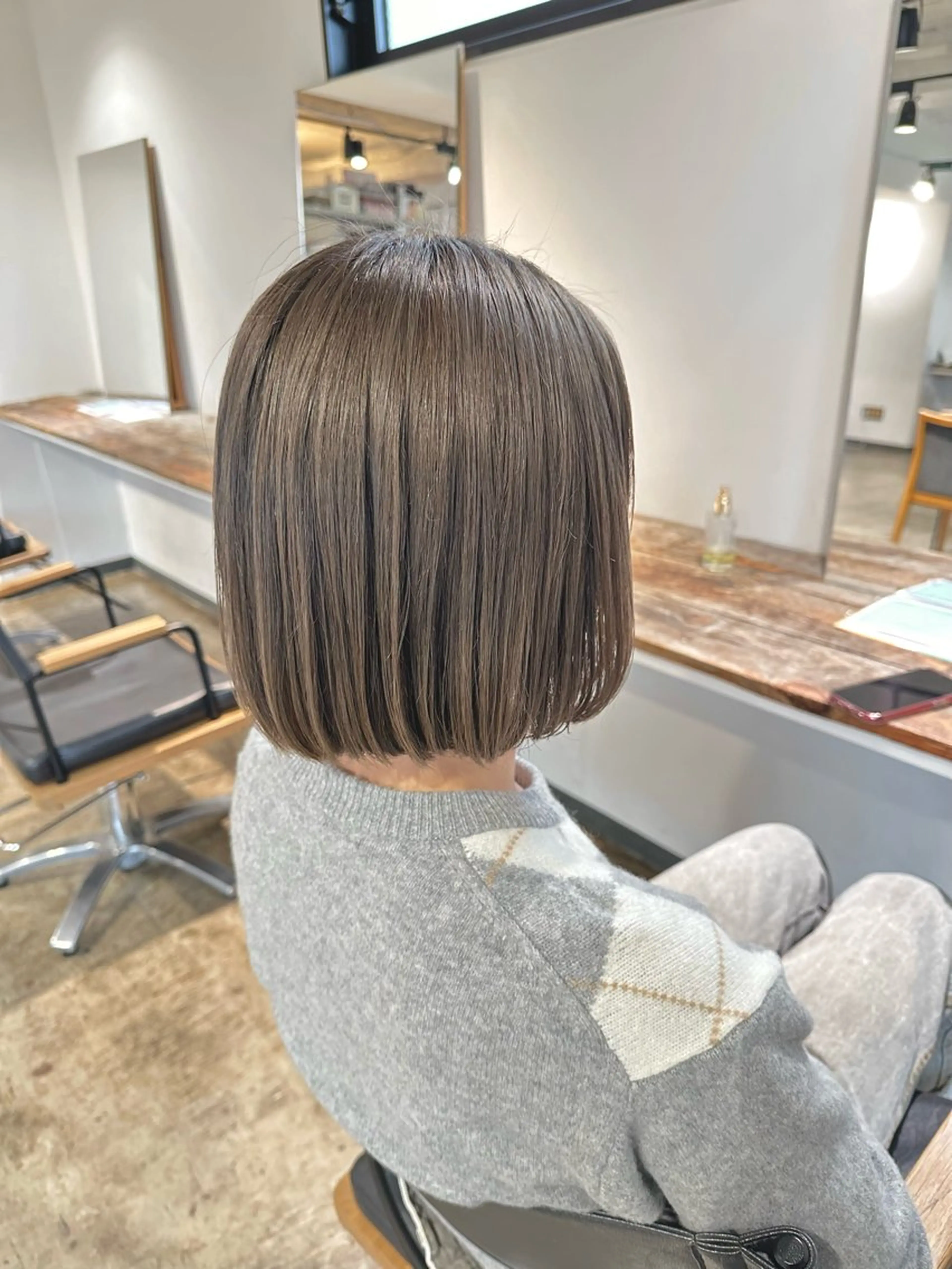 ミディアム カラー etore 矢場町 南沙希のヘアスタイル