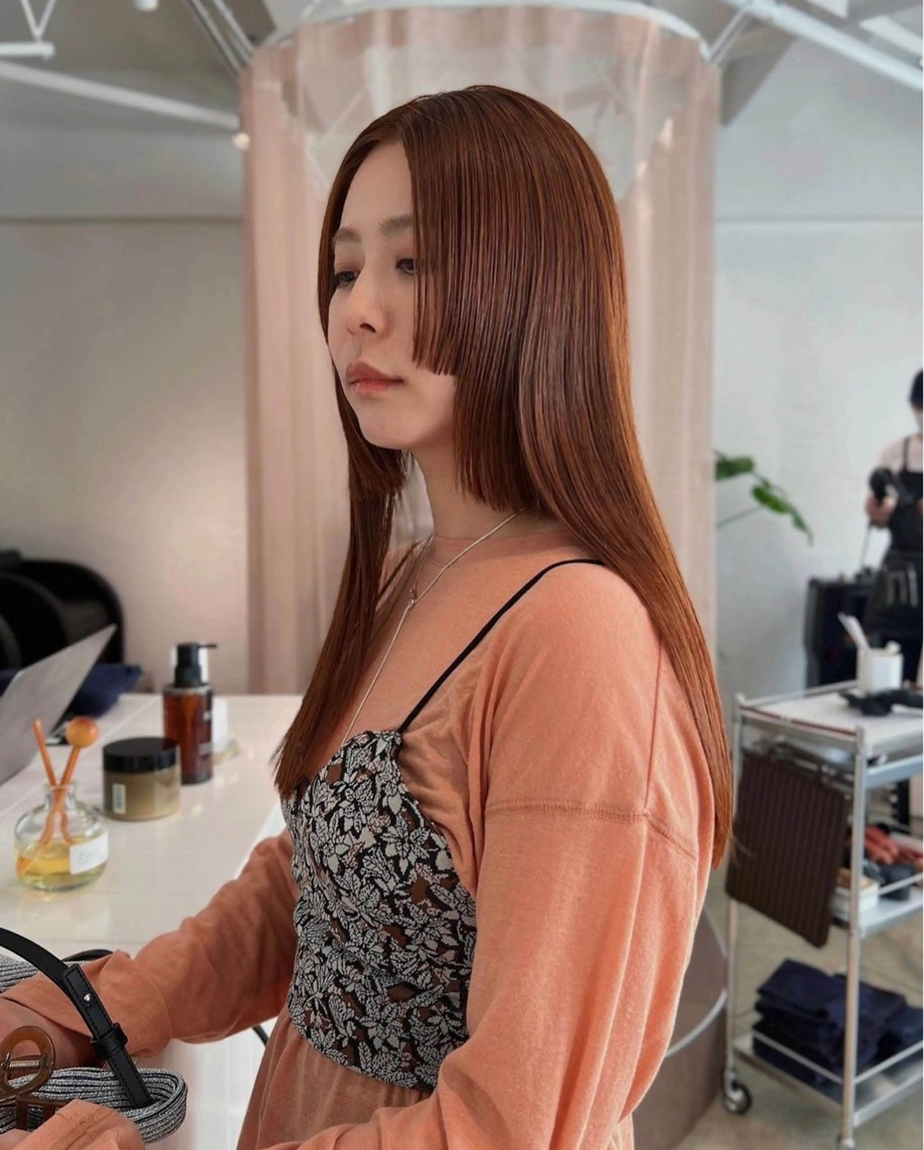 ロング 藤原 怜央のヘアスタイル