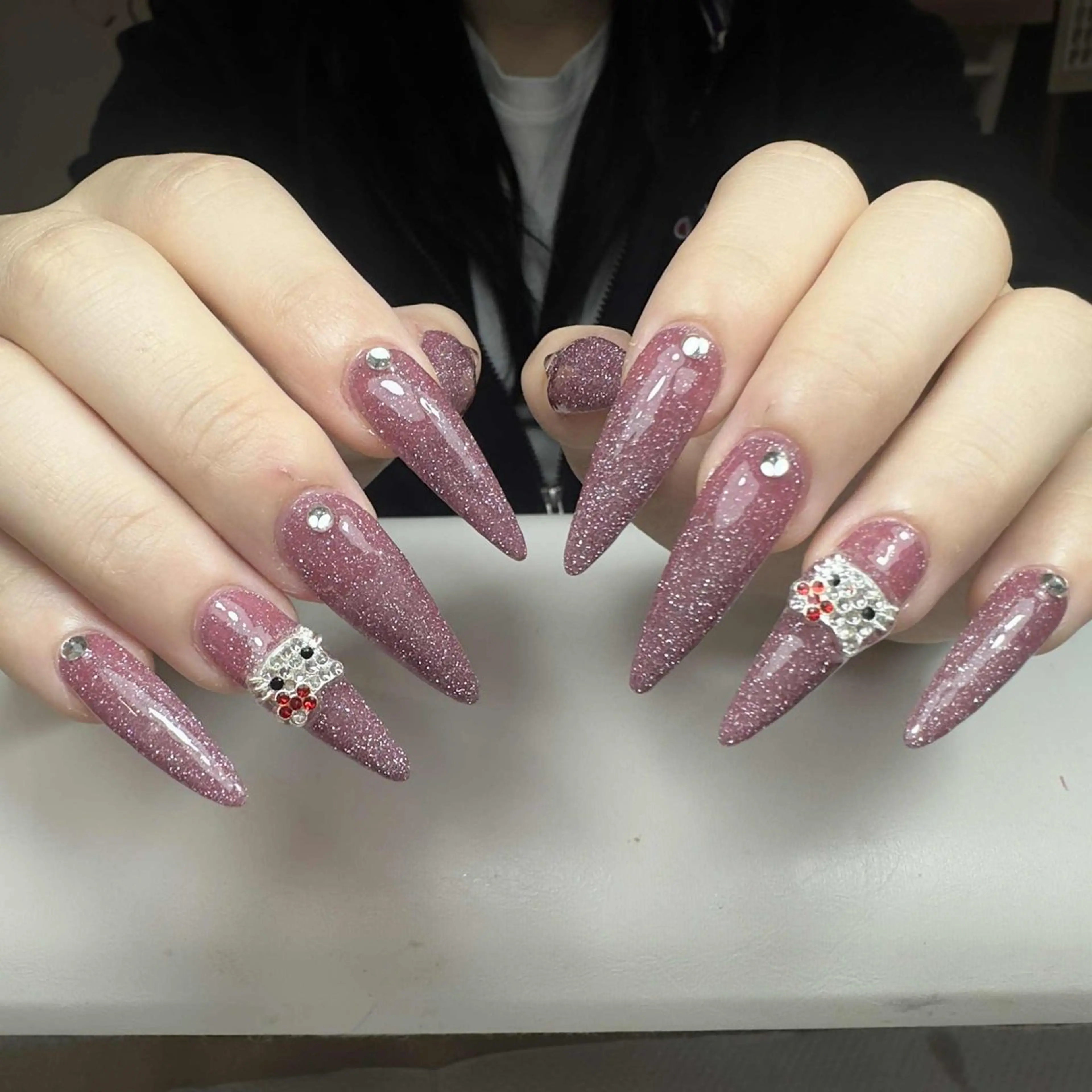 ネイル チークネイル フレンチネイル グラデーション 韓国ネイル マグネットネイル ハンドネイル Hana nail所属・Hana Nailのネイルデザイン