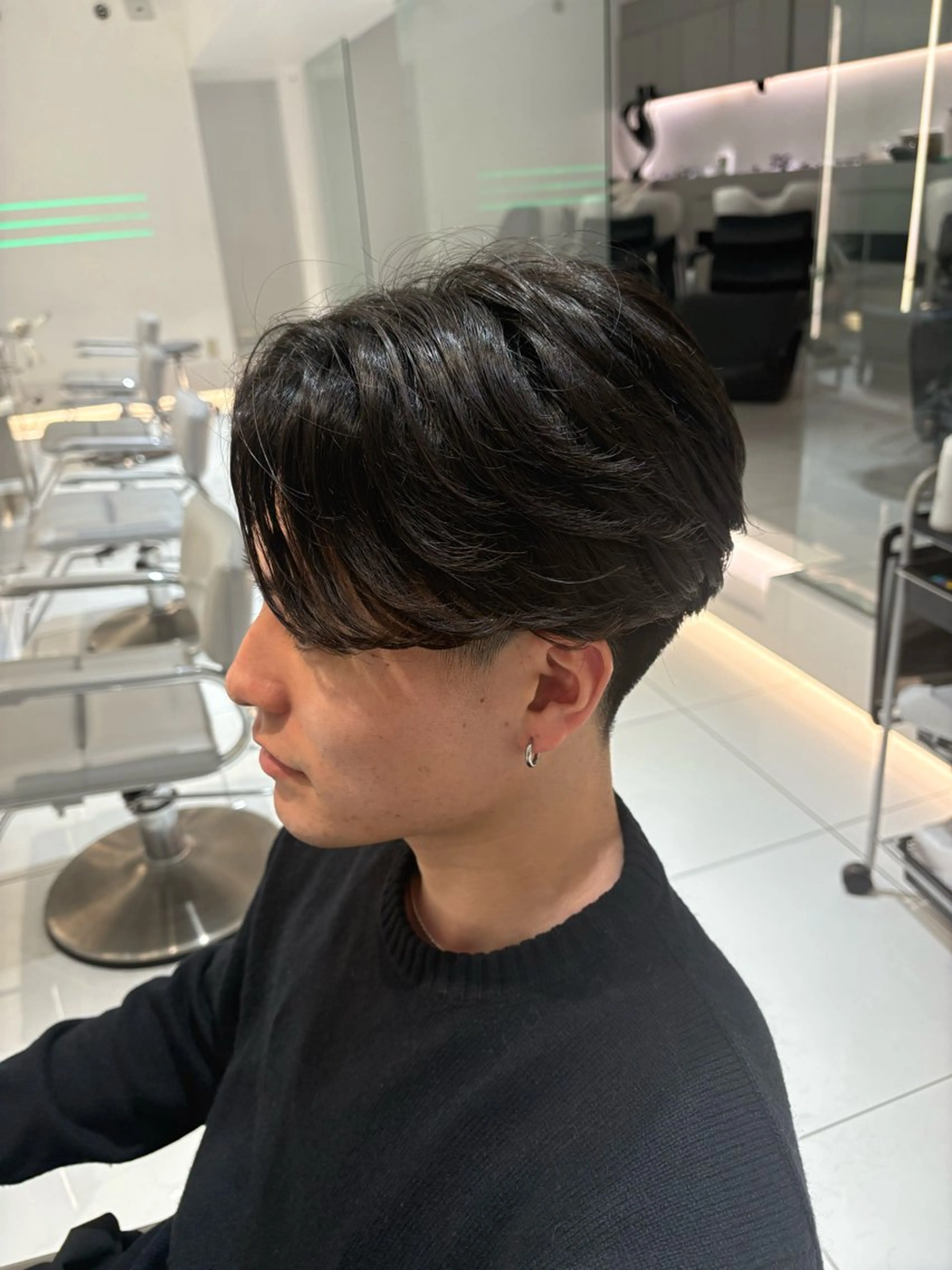 カット+フェザーパーマの写真