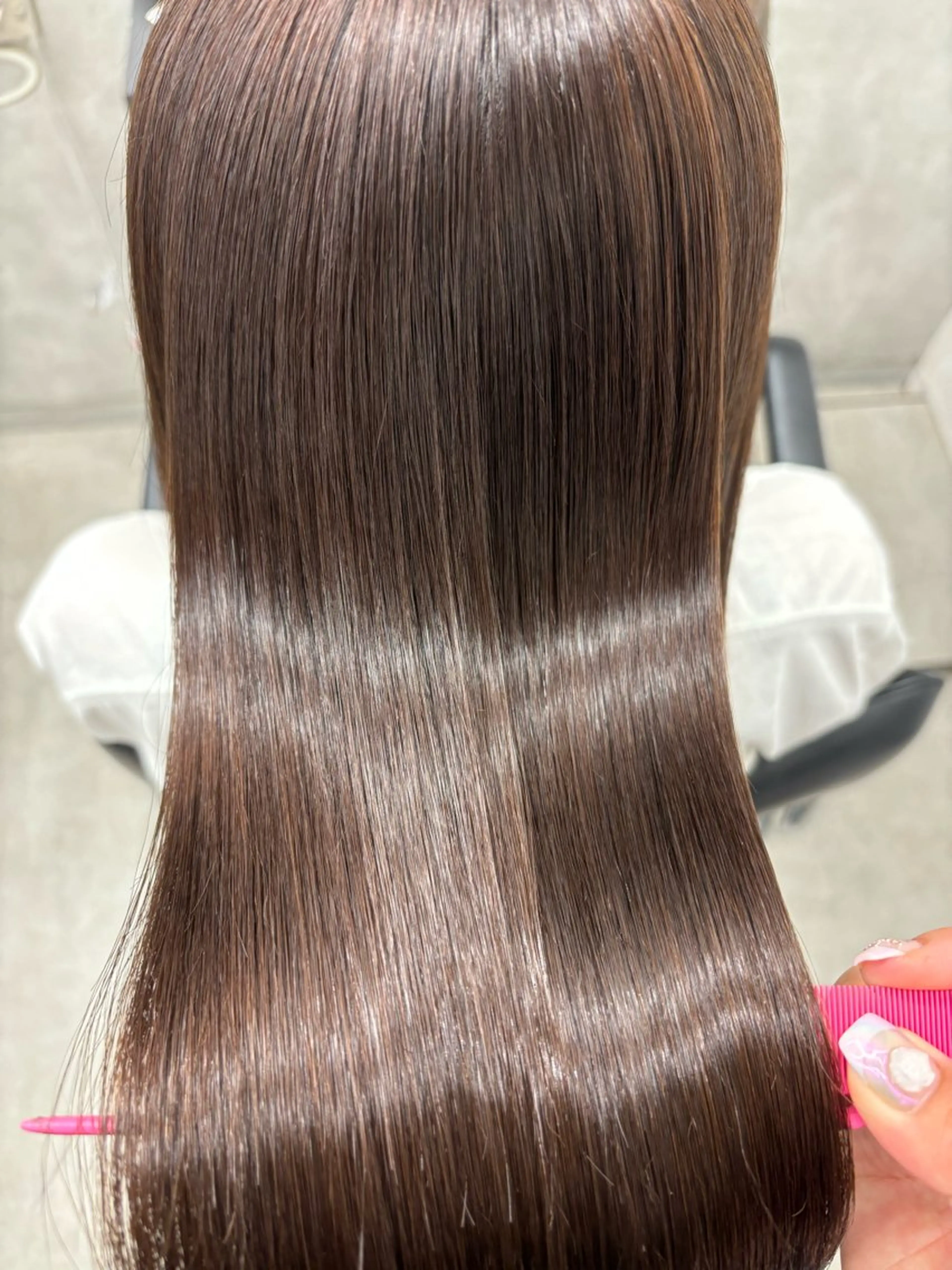 ロング カラー 髪質改善 縮毛矯正 トリートメント すぐ巻ける縮毛矯正 🍀勝倉　麗のヘアスタイル