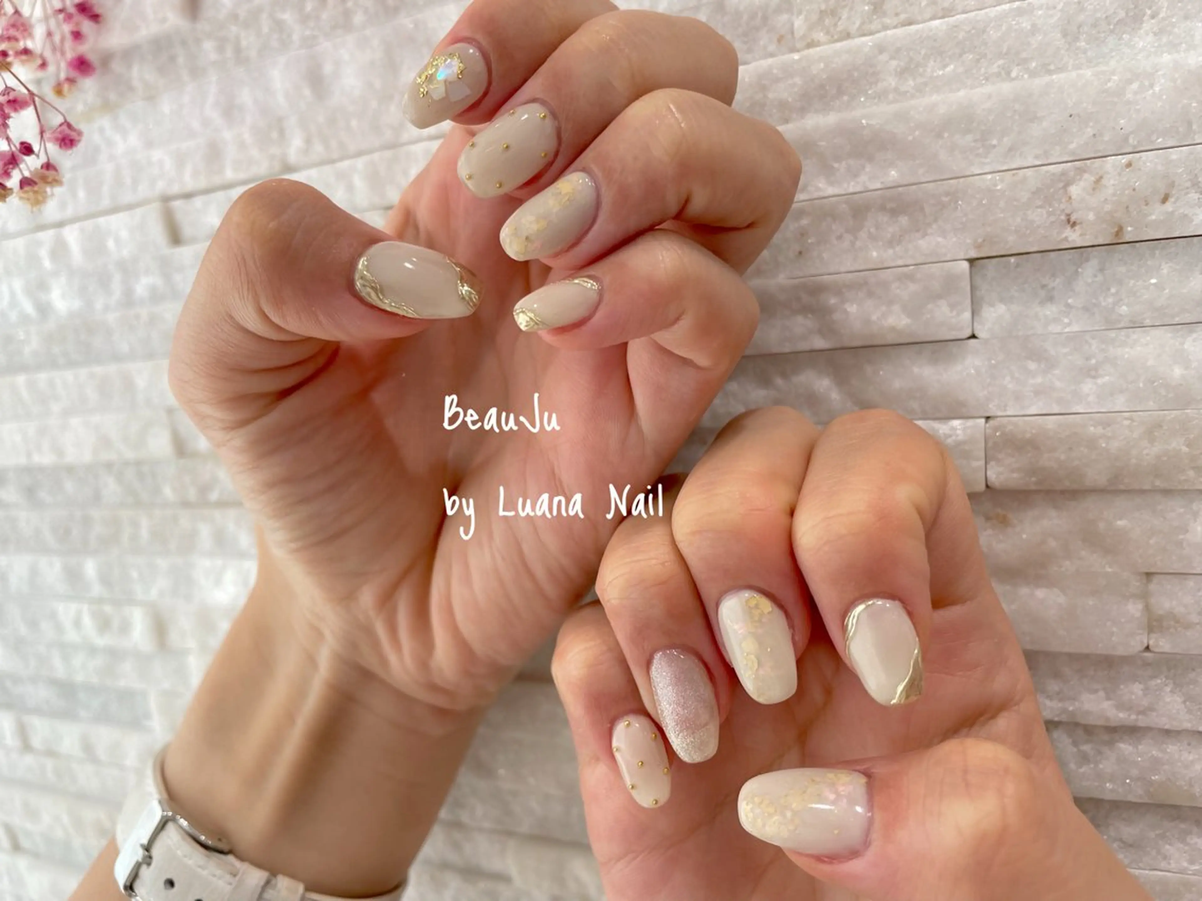 ネイル ミラーネイル ハンドネイル BeauJu by Luana Nailのネイルデザイン