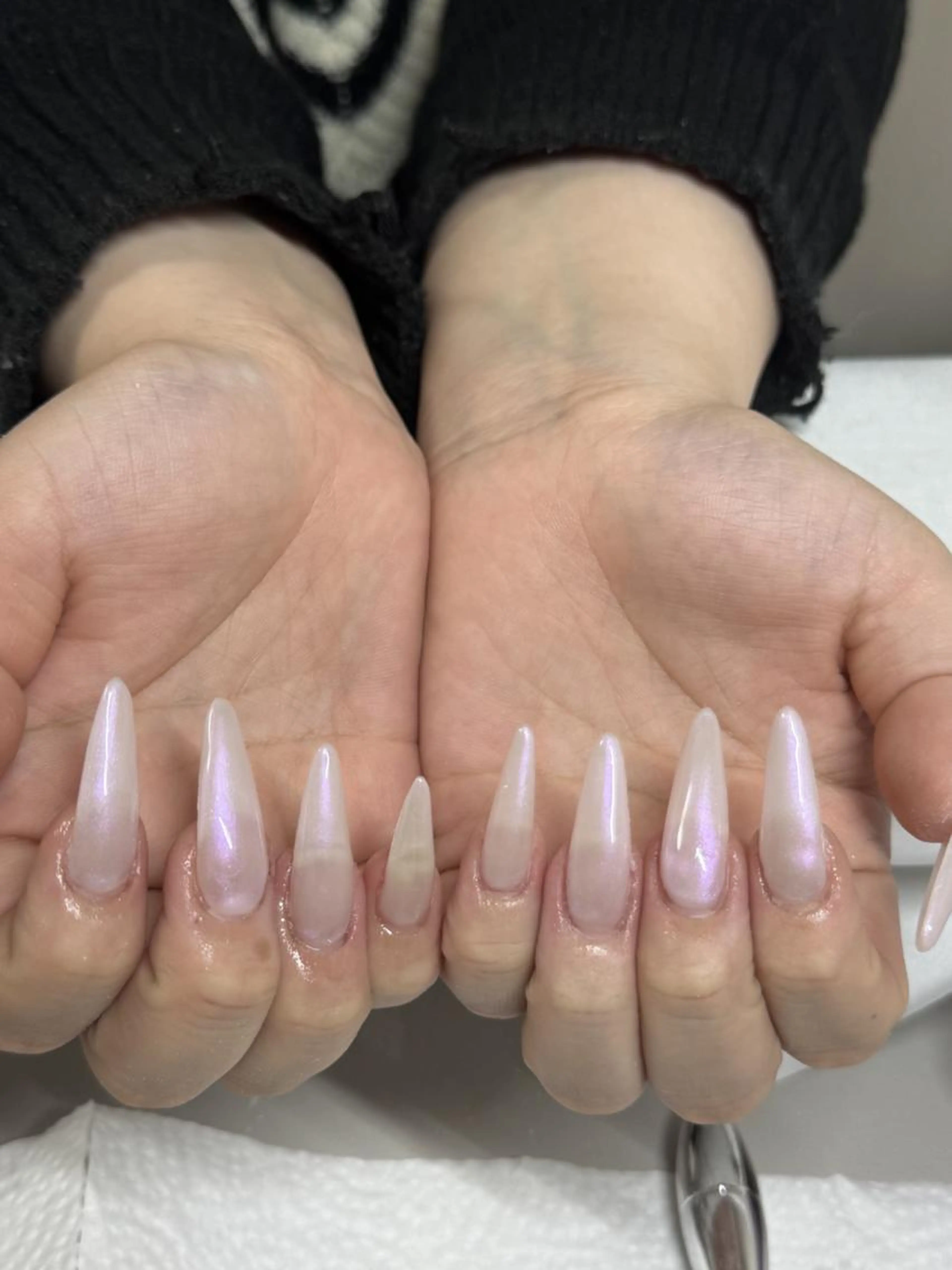 現金のみ🔥1月キャンペーン価格🔥チップ長さだし　ワンーカラ/ラメグラデの写真