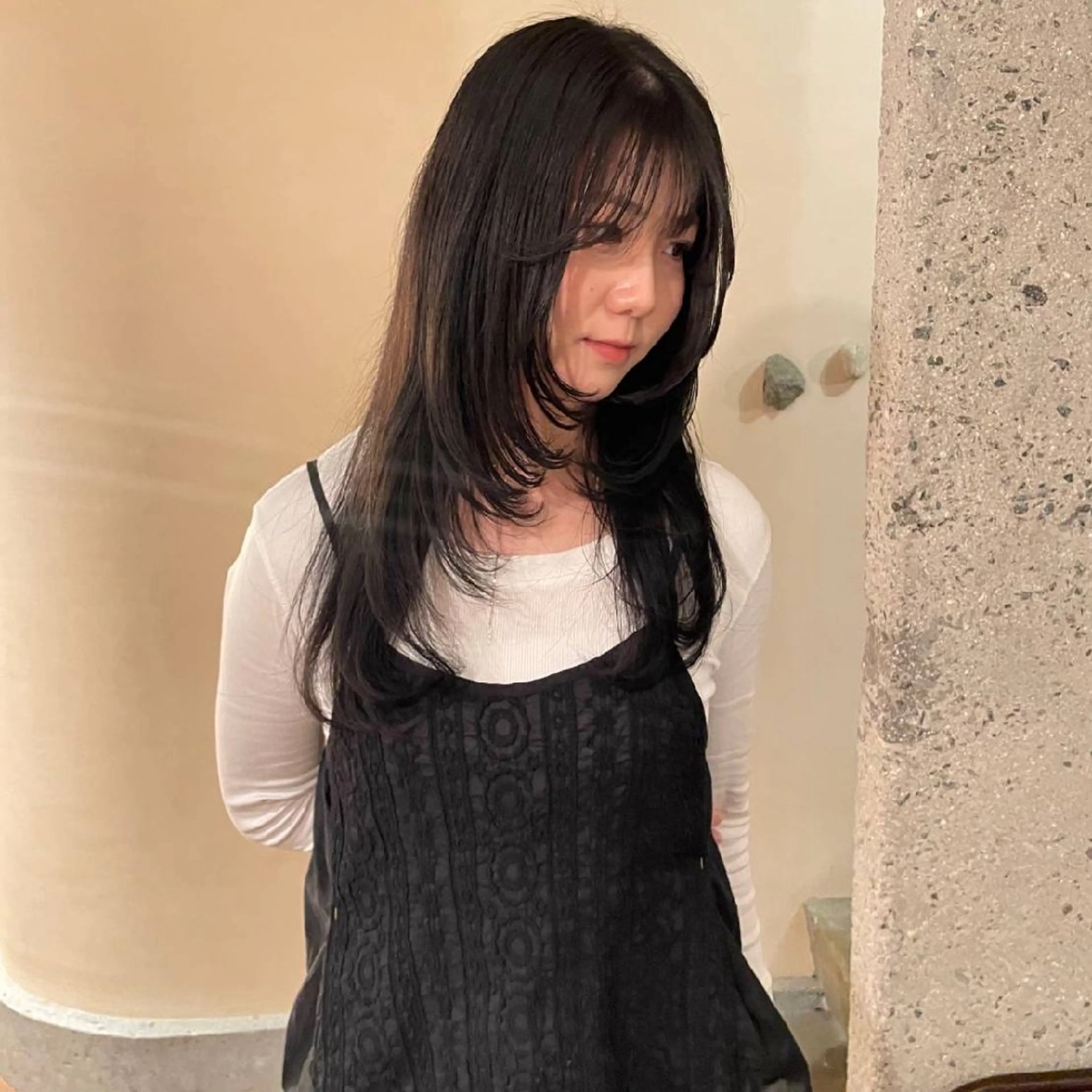 ロング カラー カット ヘアカラー 川原田麻衣【薬院/平 尾/高宮】透明感🫧のヘアスタイル