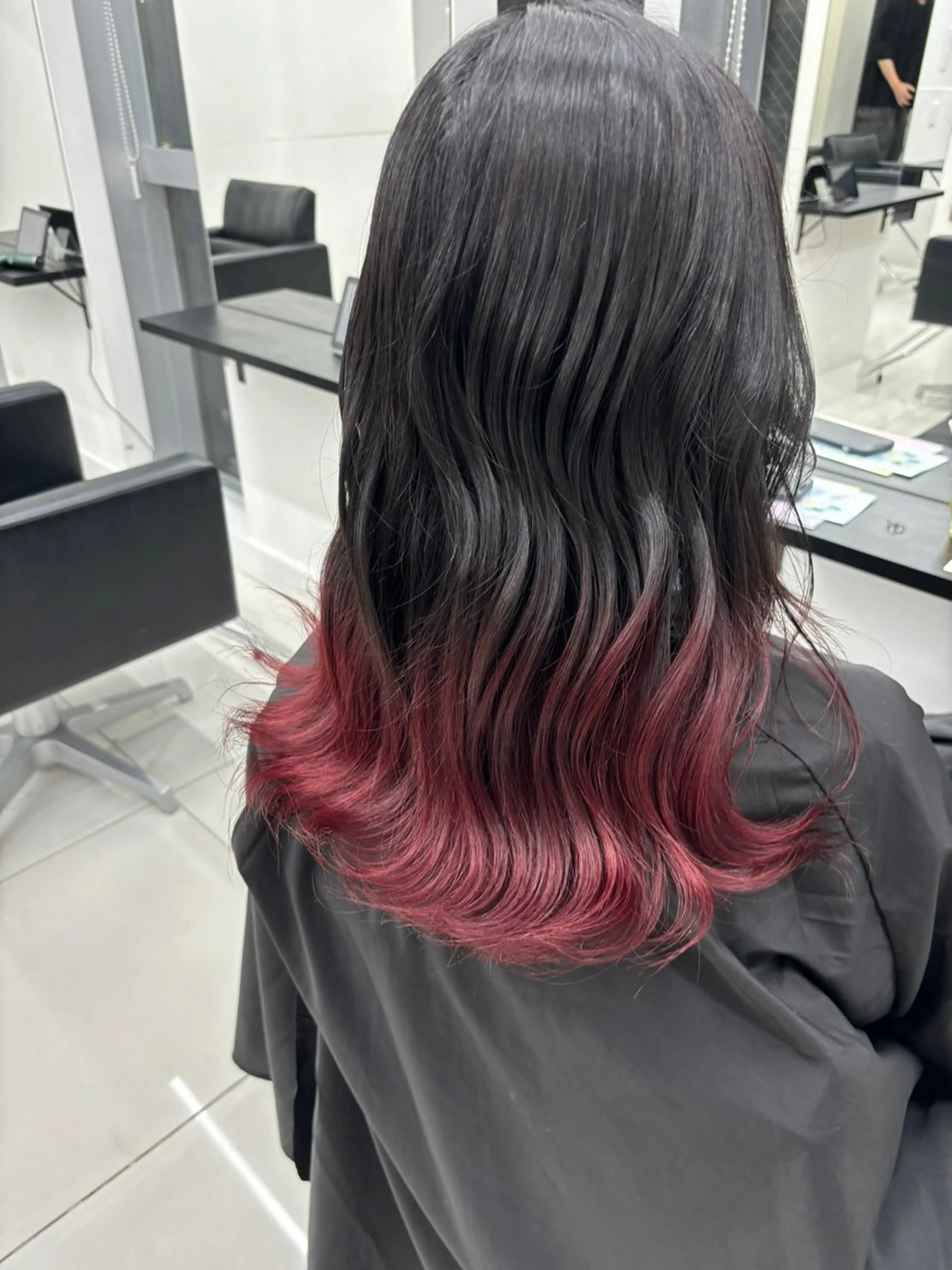 ミディアム カラー グラデーションカラー ヘアカラー トリートメント ⭐️無料！カット モデル募集⭐️夕貴のヘアスタイル