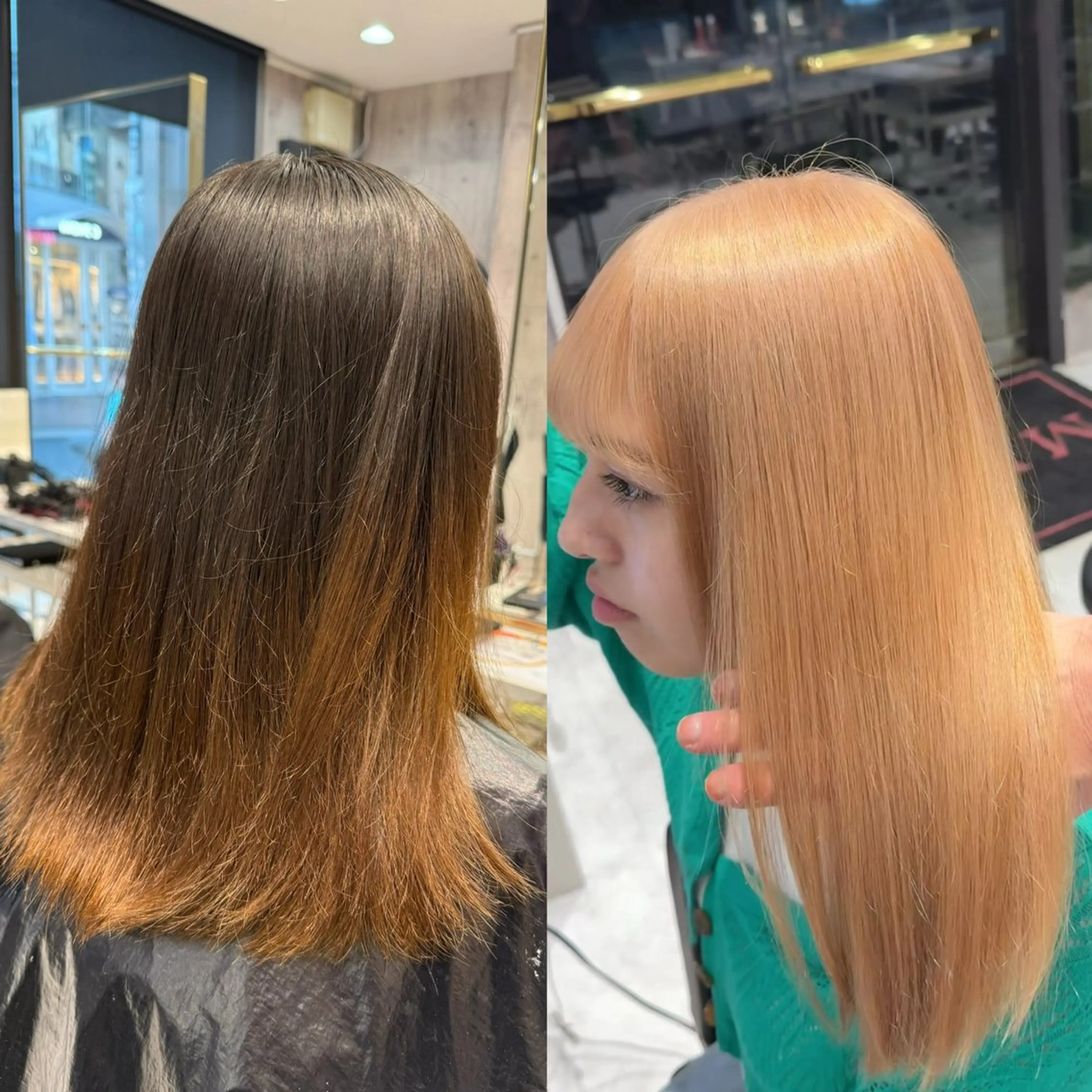 ミディアム カラー ヘアアレンジ ベージュカラー ブリーチ ブロンド デザインカラー ミルクティーベージュ ヘアカラー 【🥀履歴修正🥀】 ハイトーン職人/拓真のヘアスタイル