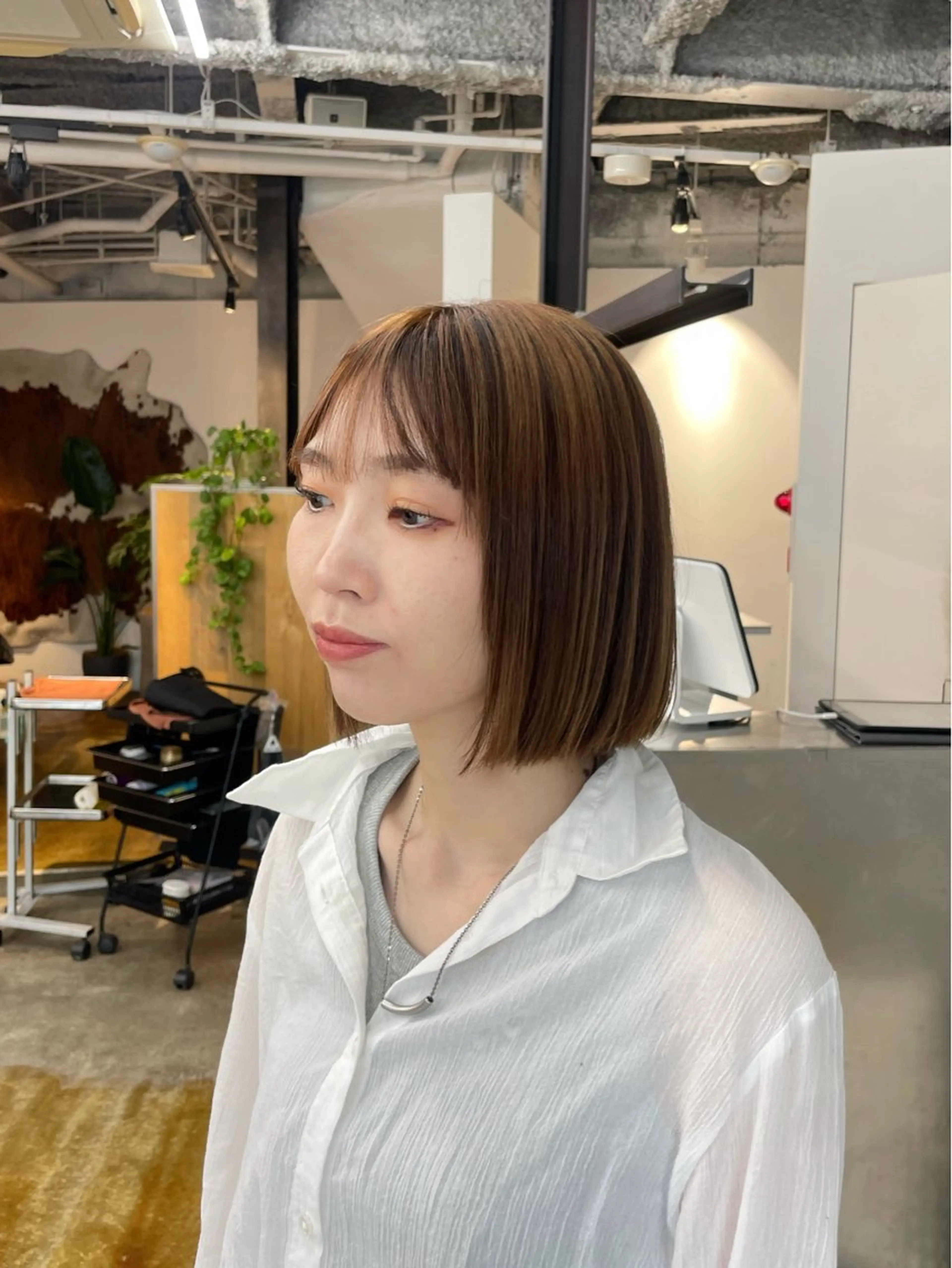 ショート ボブ カット BELO 大阪店所属・BELO OSAKA カエデのヘアスタイル