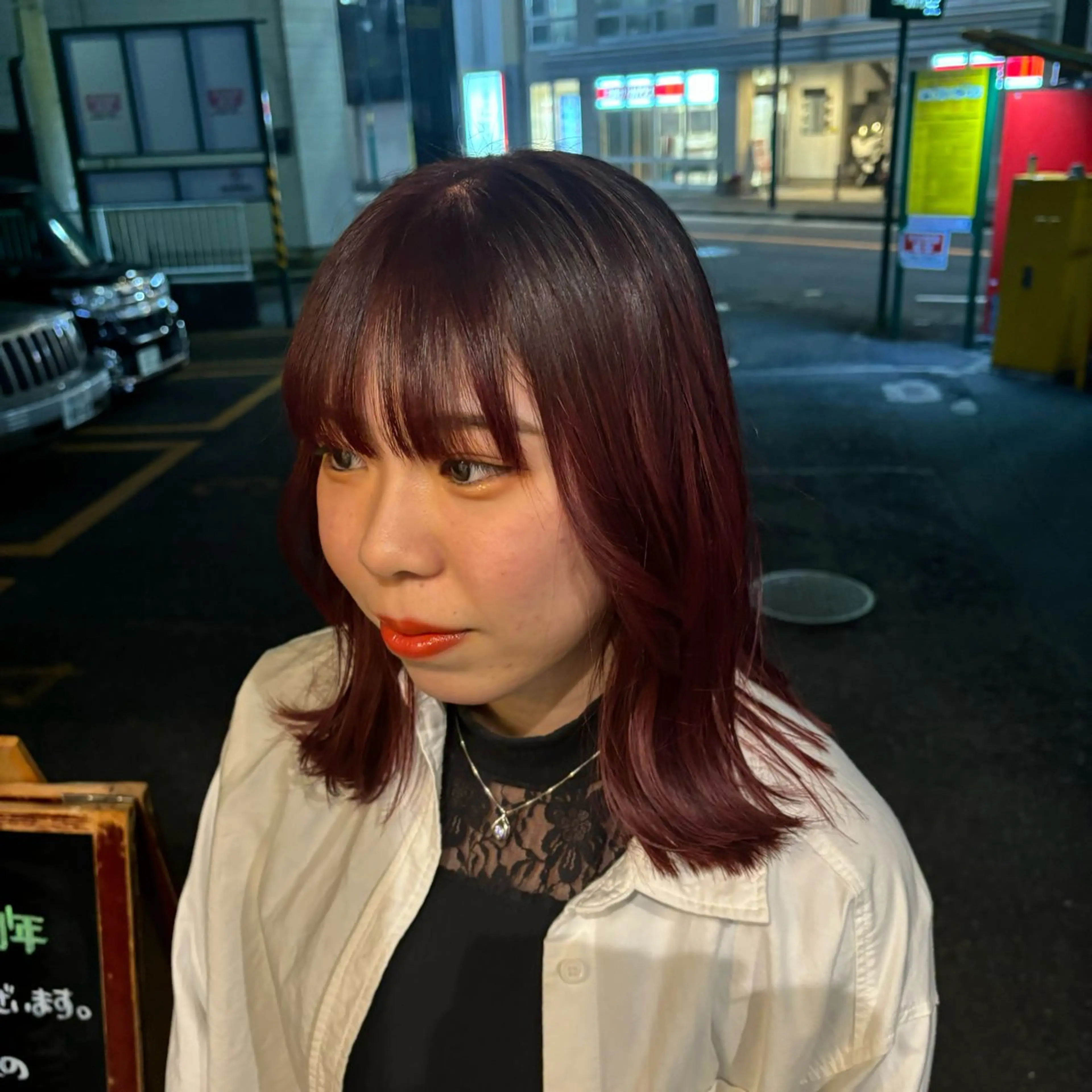 ミディアム ヘアカラー 🎀ハイトーン/ 艶カラー/夕月🎀のヘアスタイル