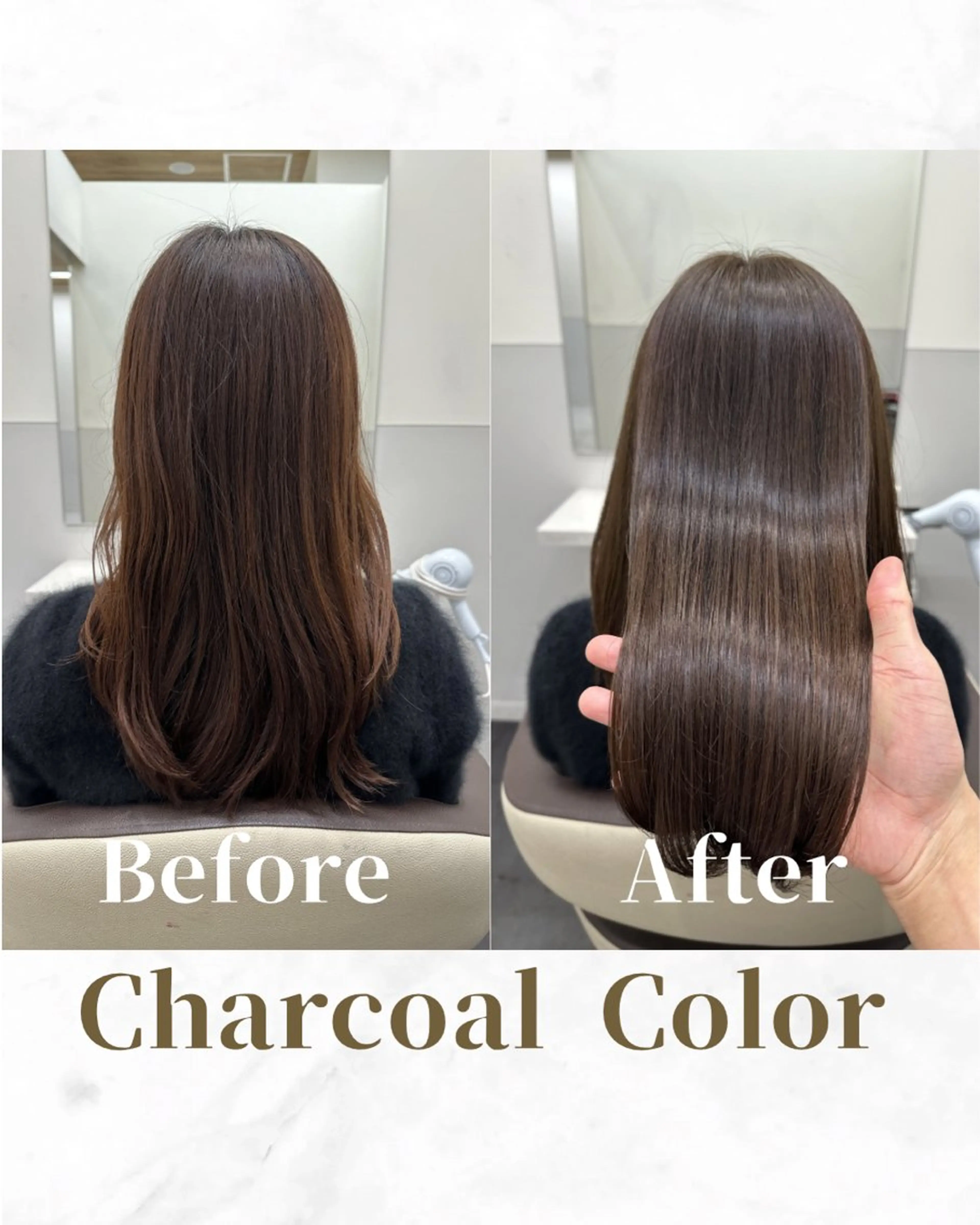 セミロング カラー ブラウンカラー 透明感カラー 髪質改善 トリートメント カット ヘアカラー トリートメント 【美髪矯正 /髪質改善】RINのヘアスタイル