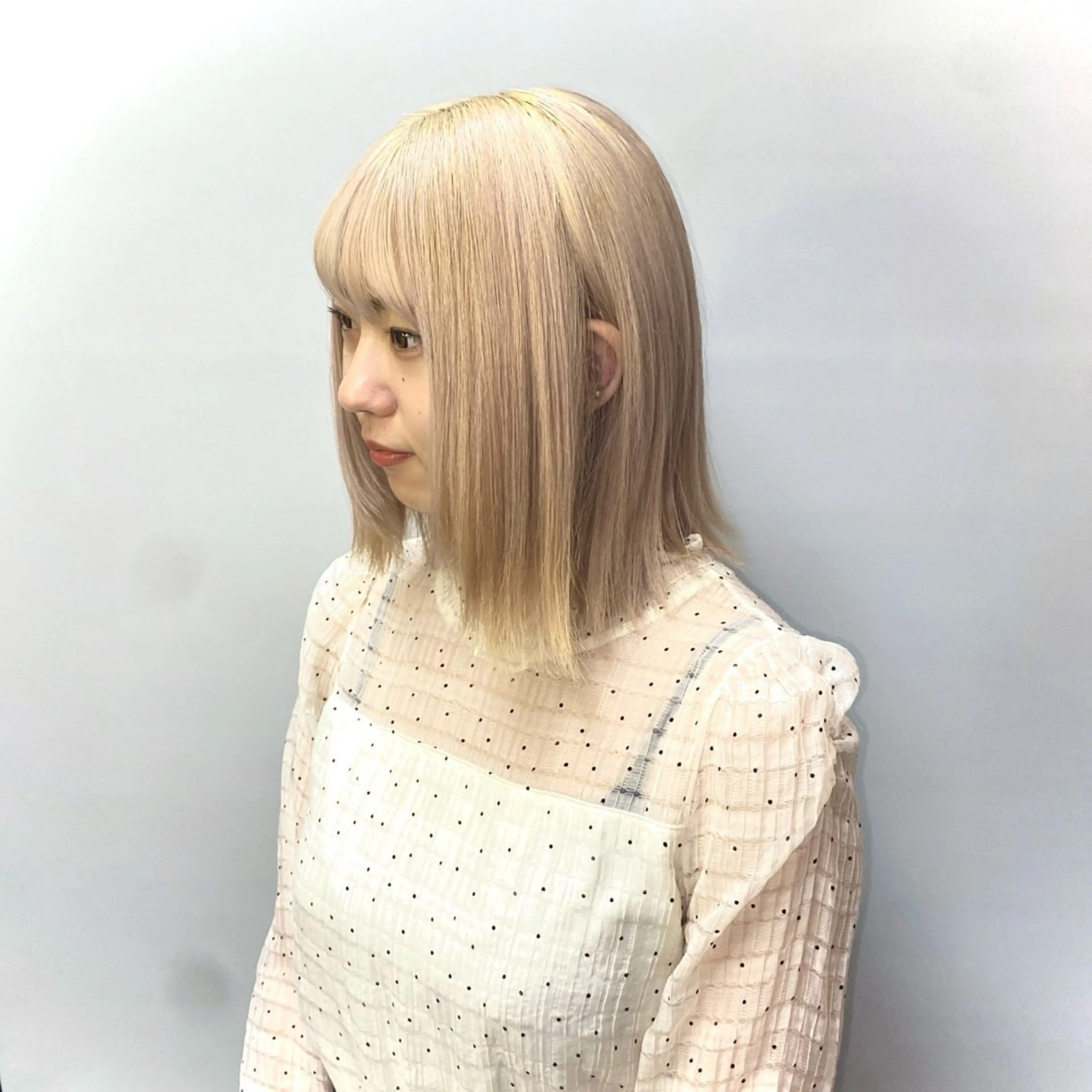 カラー ヘアカラー 寺島 希乃佳のヘアスタイル