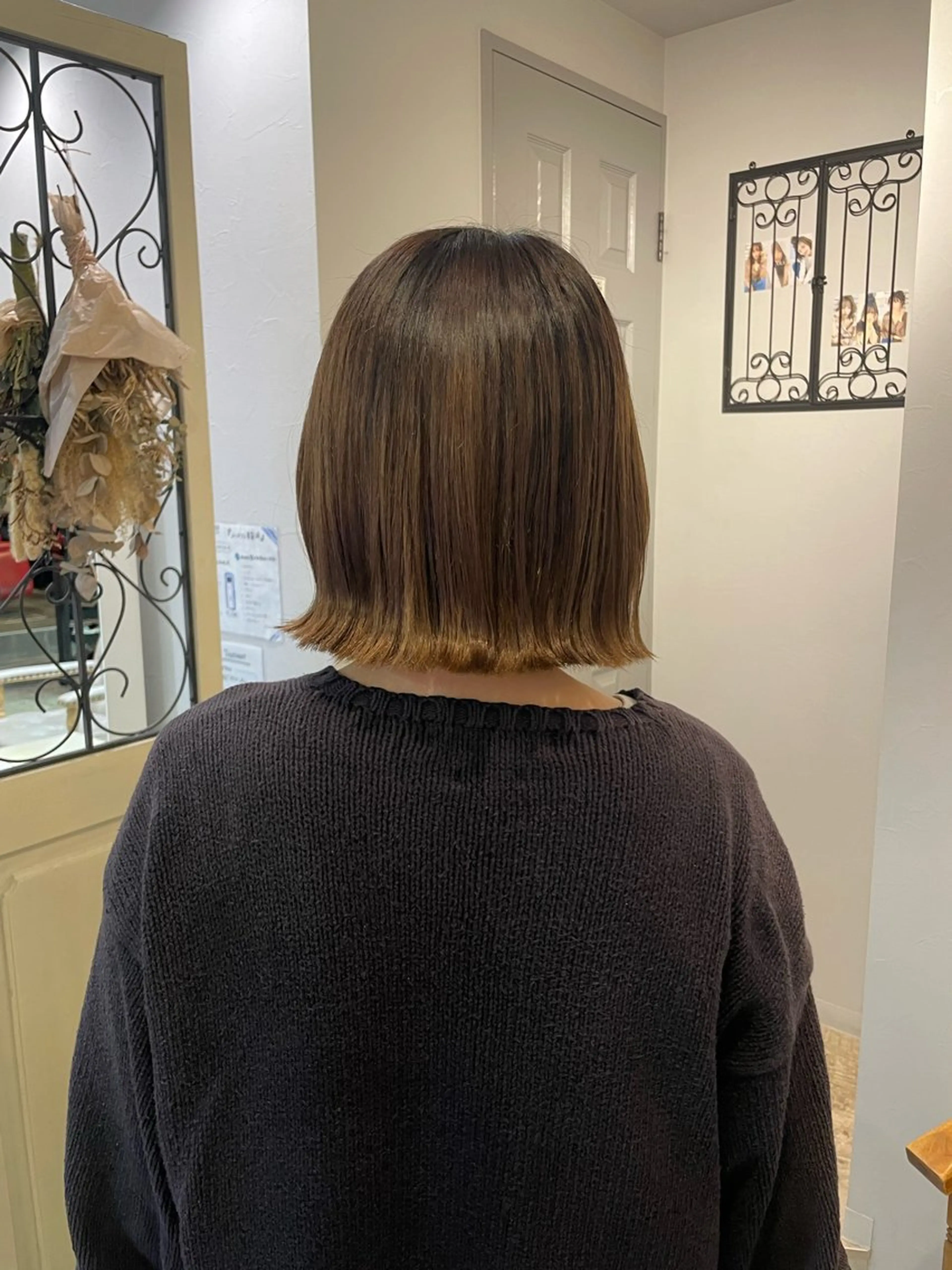 ミディアム 坪森 野々香のヘアスタイル