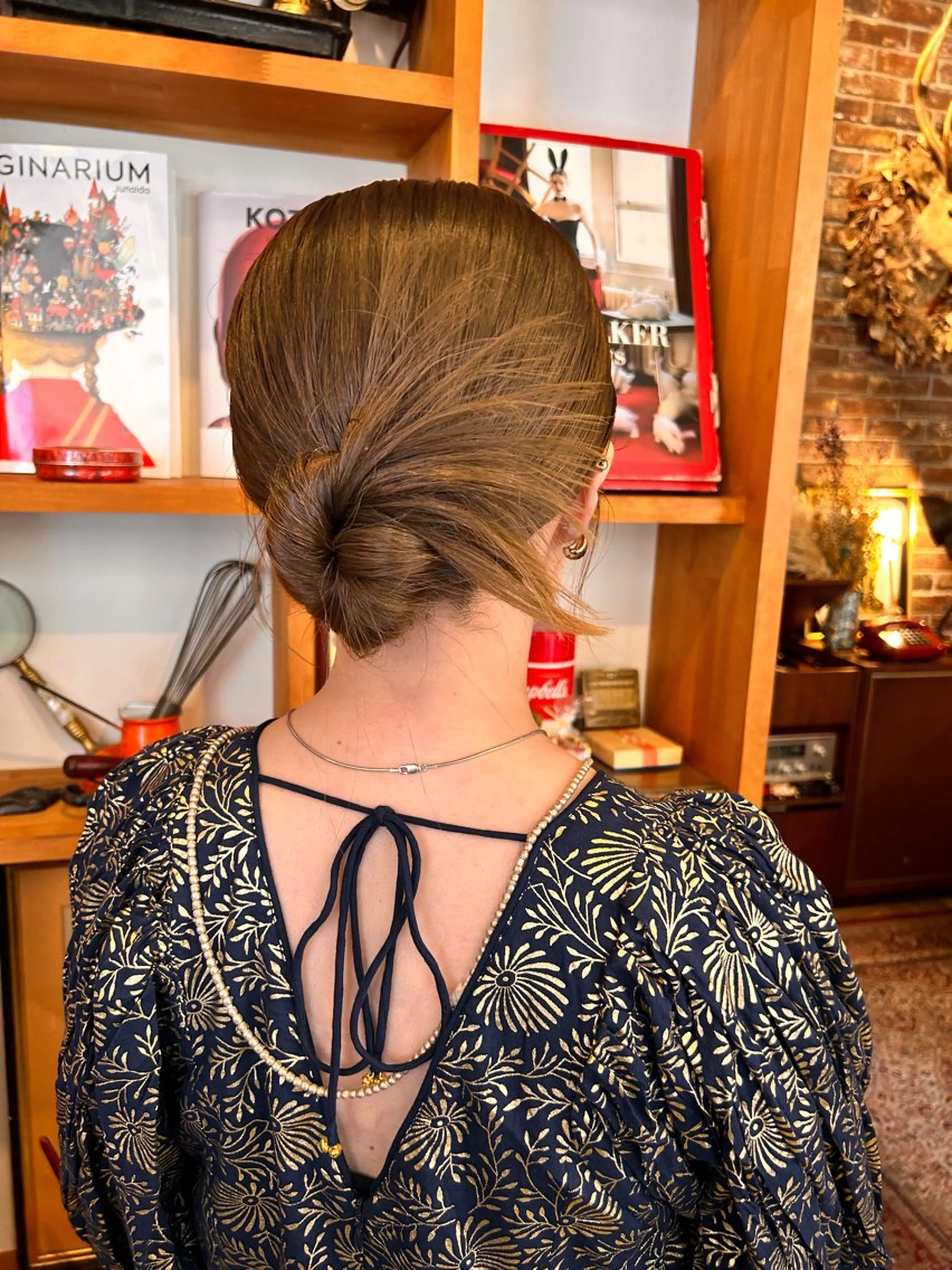 ミディアム ヘアアレンジ ヘアセット 清水千優/パーマ/ メンズパーマのヘアスタイル