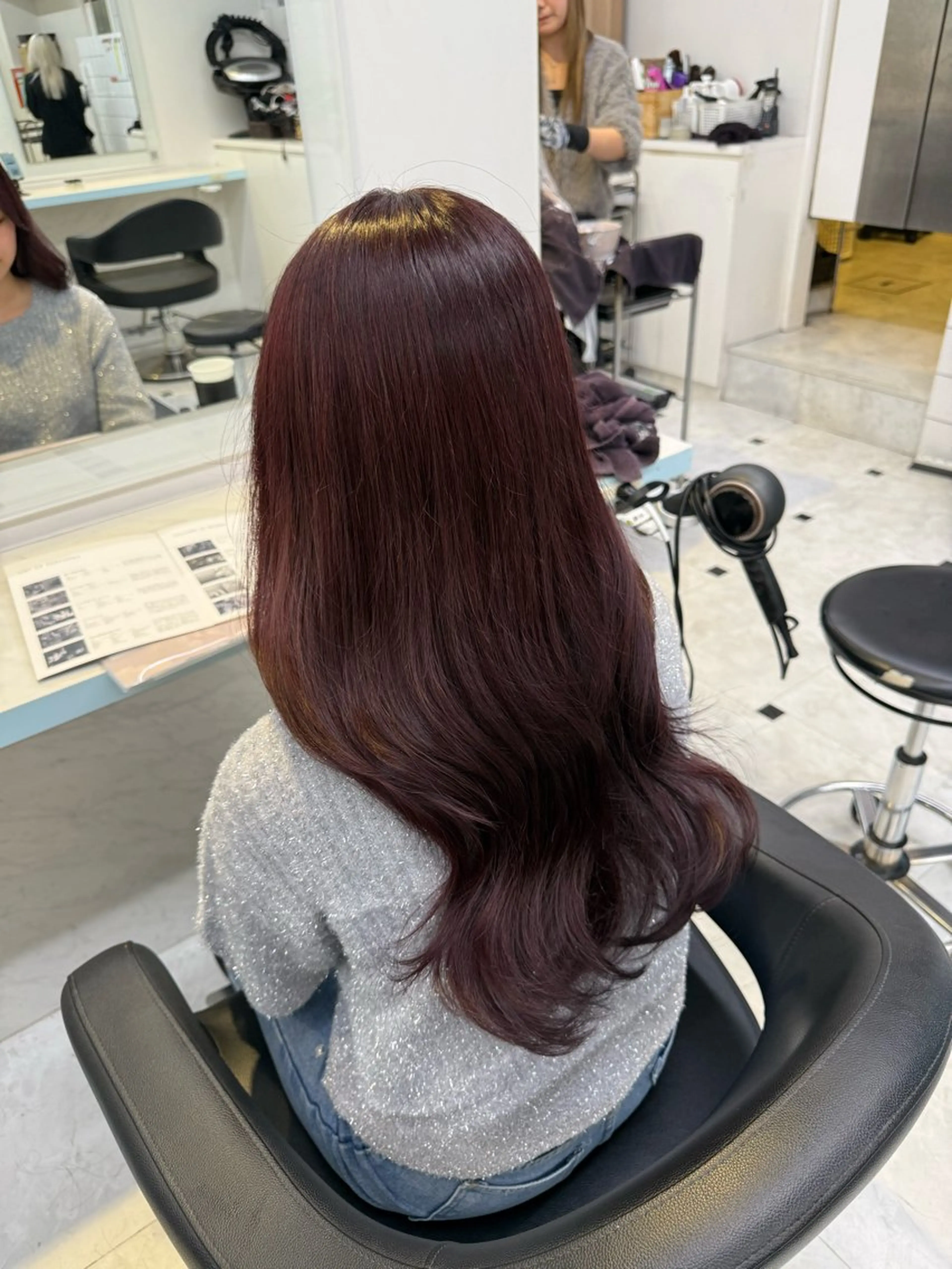 カラー ヘアカラー トリートメント ヘッドスパ ヘアセット 🇰🇷韓流暖色ヘア 🍒saaya🍒のヘアスタイル