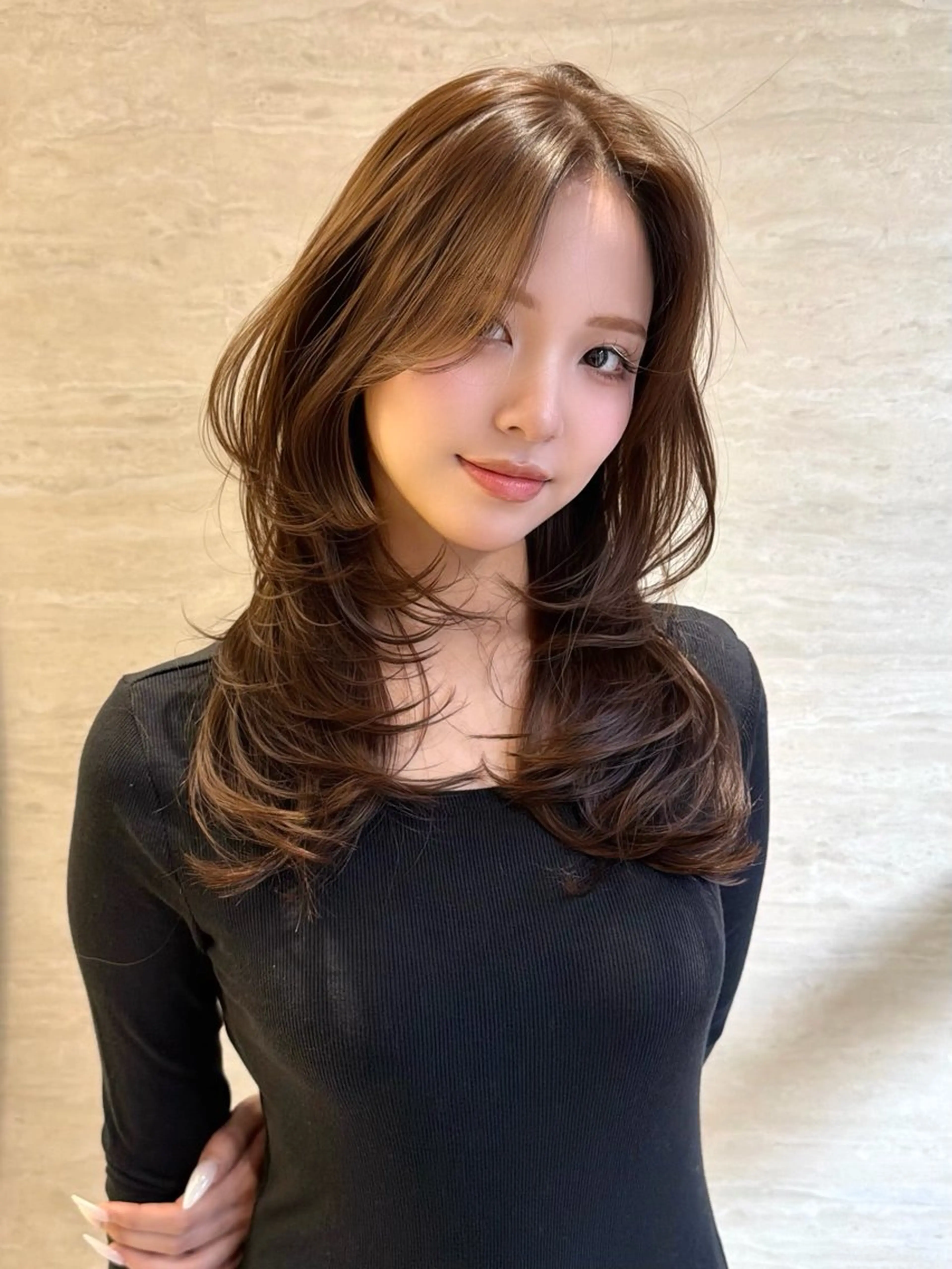 ミディアム PULSE ASAHIのヘアスタイル