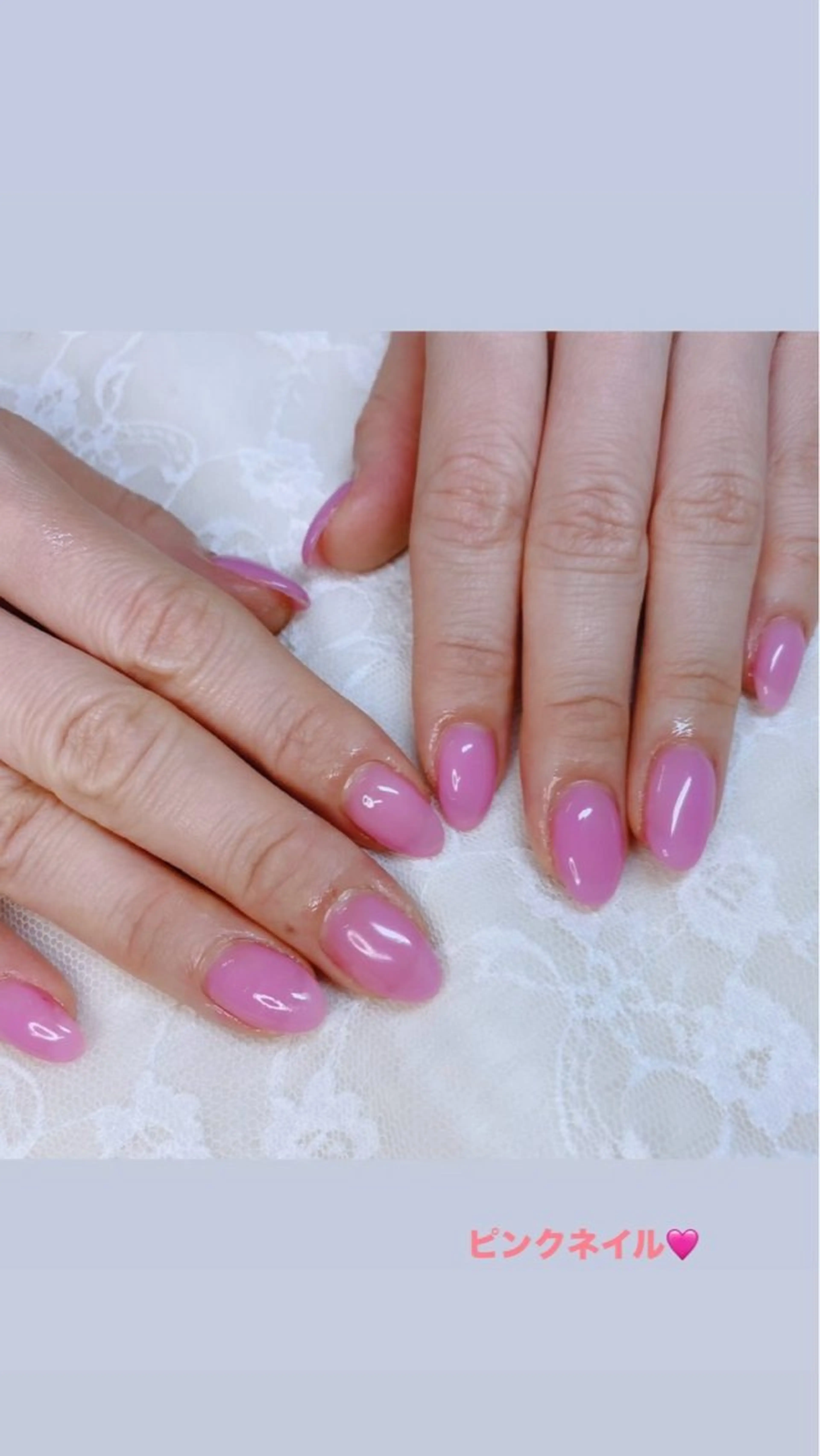 ネイル ジェルネイル パラジェル ピンク ハンドネイル ハンドケア 心斎橋Salon Epokkuのネイルデザイン