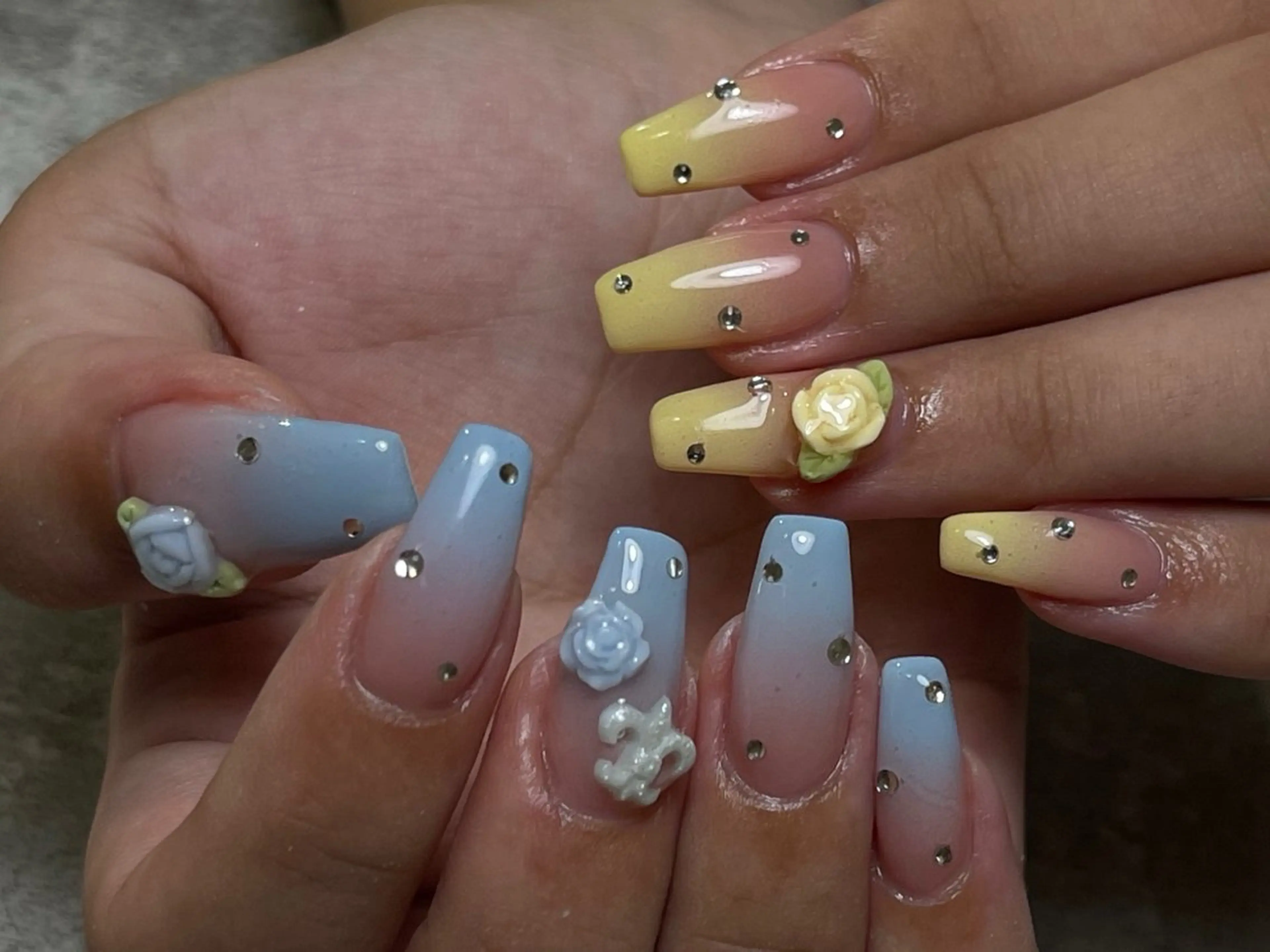 ネイル ハンドネイル ハンドケア ワンホン/韓国 nail 大阪アメ村のネイルデザイン