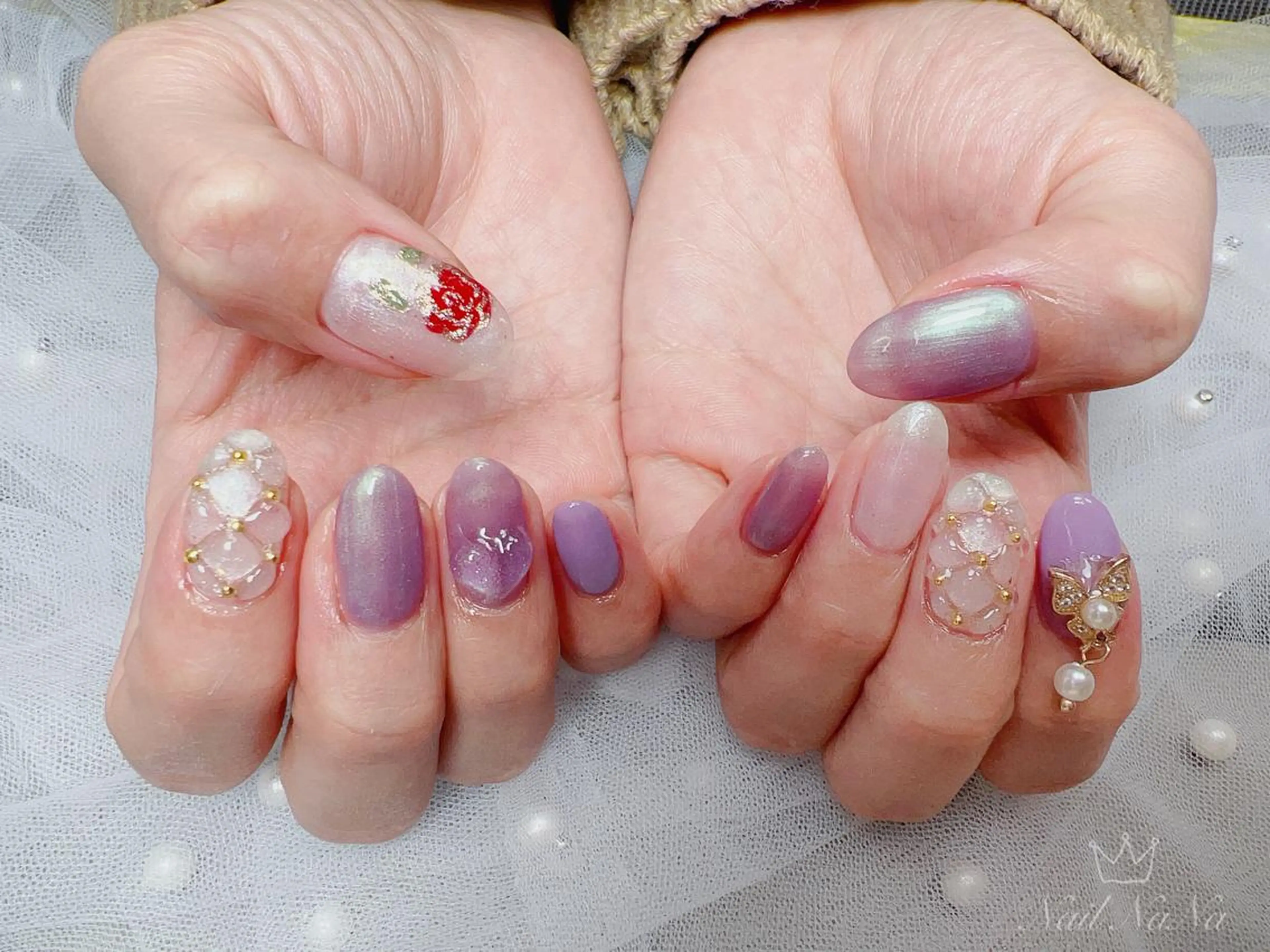 ミディアム カラー ネイル Nail NaNaのネイルデザイン