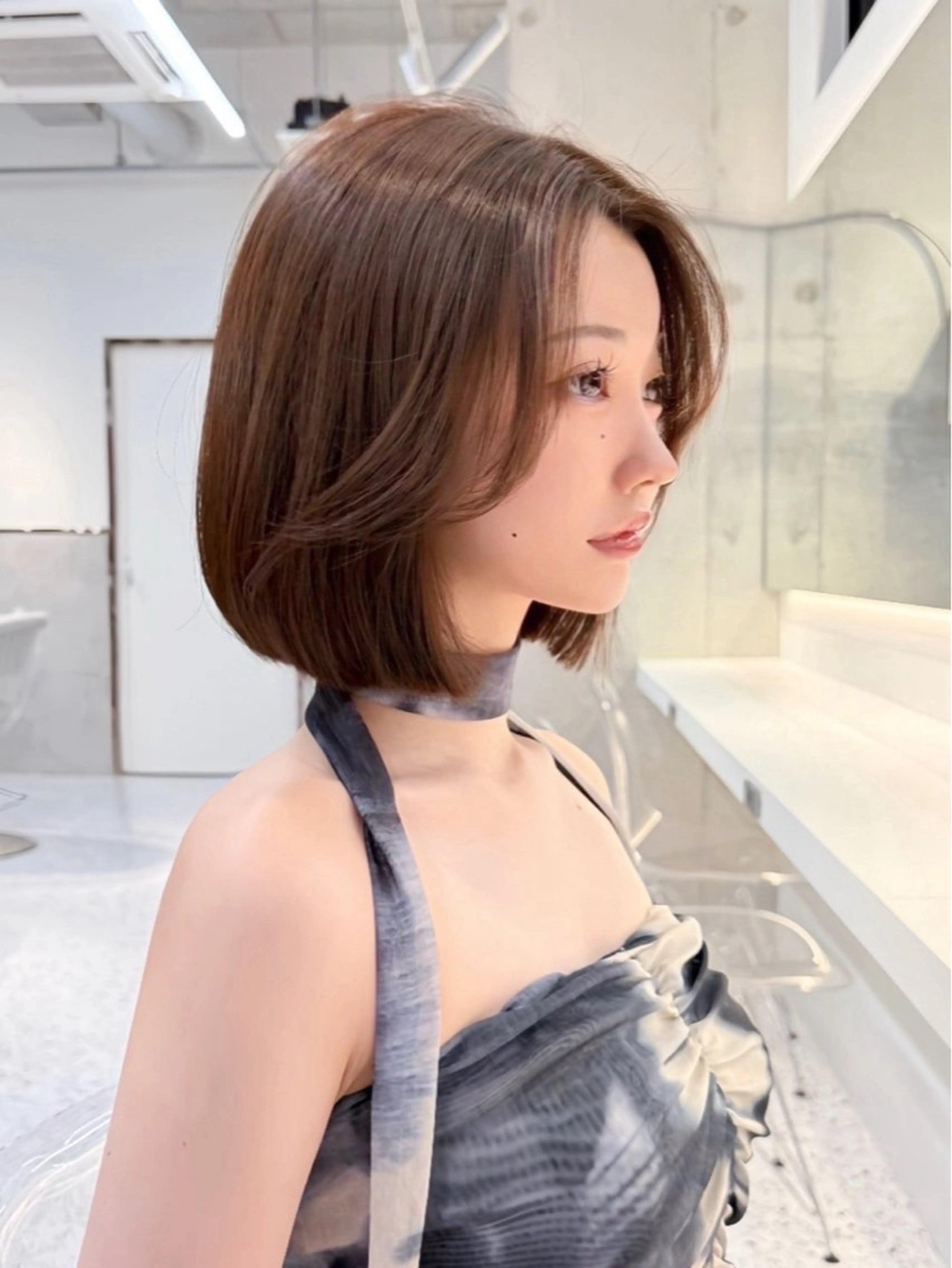 ショート カラー カット ヘアカラー トリートメント Lond Bloom 天神ショート/ボブのヘアスタイル