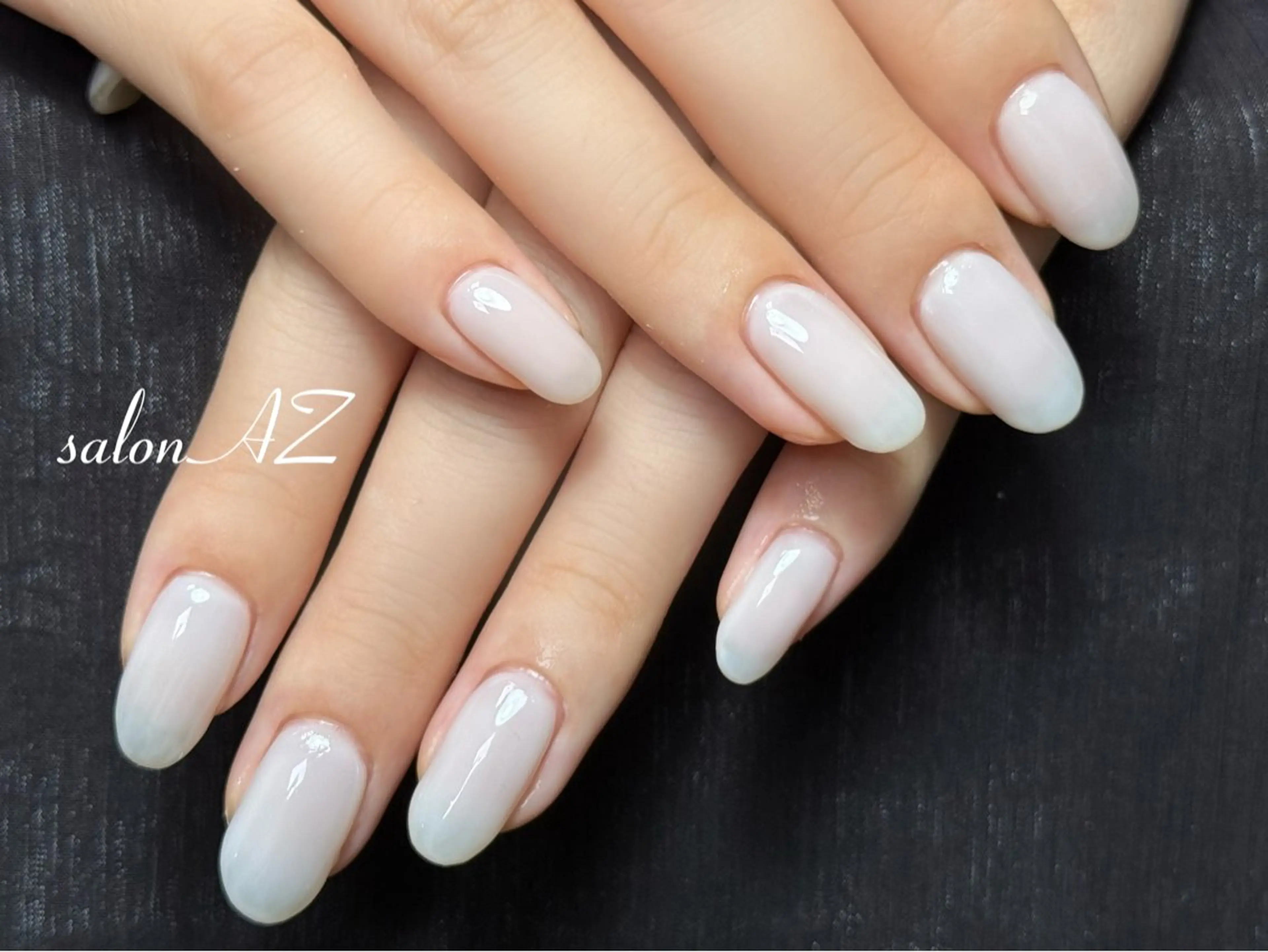 ネイル アートネイル 長さ出し フットネイル フレンチネイル ジェルネイル ハンドネイル salon AZ NANAのネイルデザイン