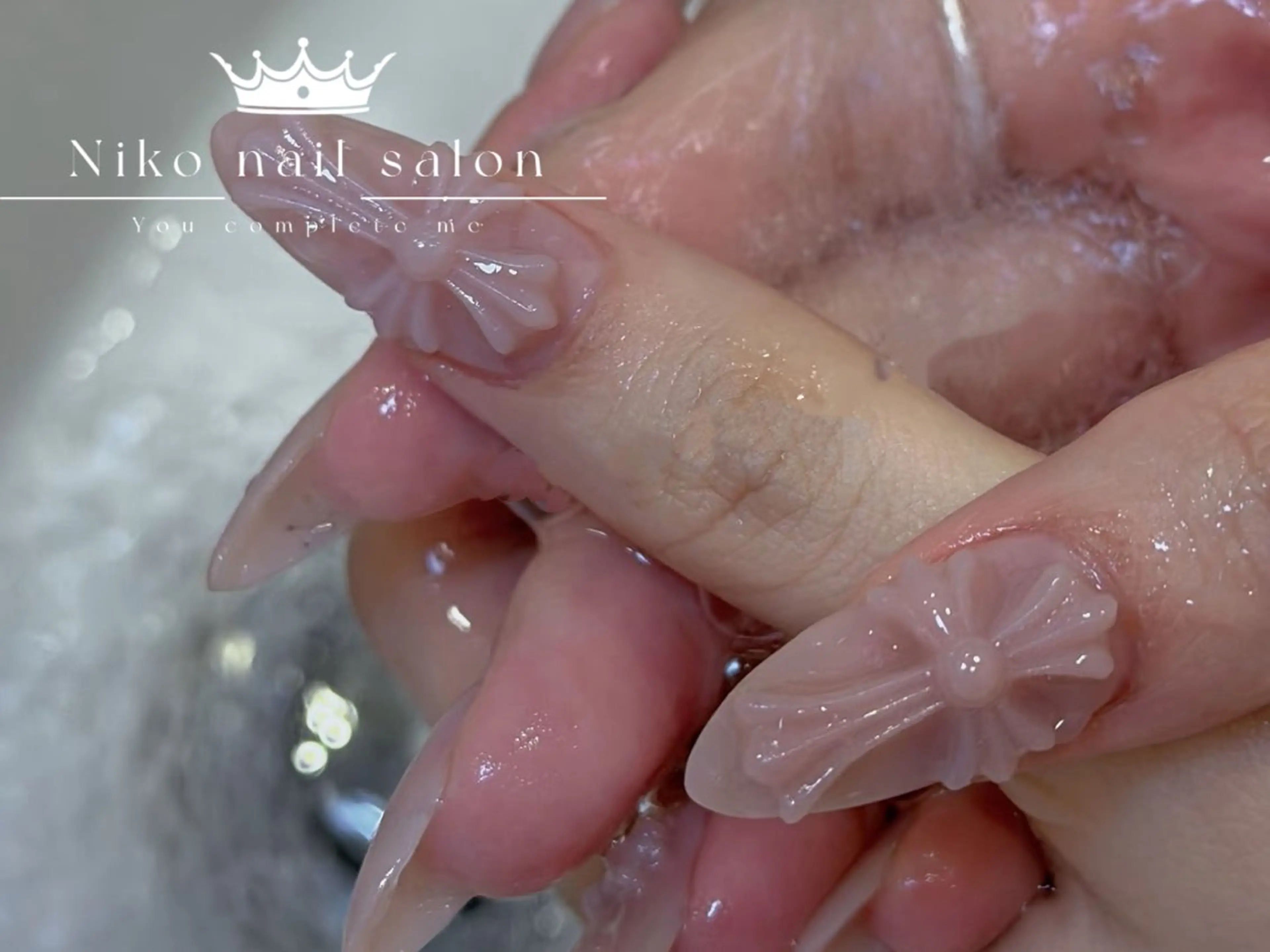 ネイル チークネイル フットネイル フレンチネイル ジェルネイル ガラスフレンチ ハンドネイル エニ Andyのネイルデザイン