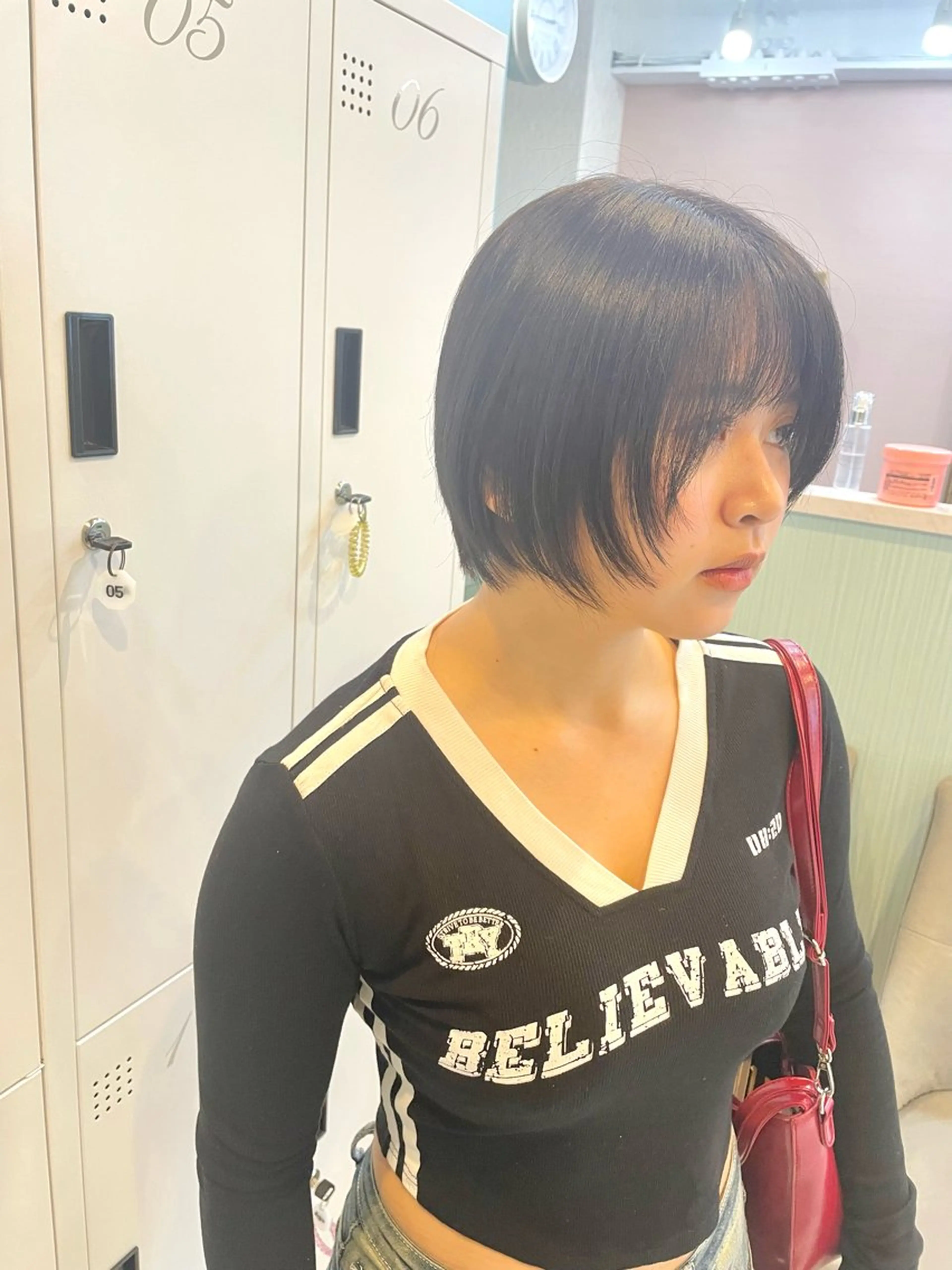 ショート カット ヘアカラー 亀川蓮 Agu hairのヘアスタイル