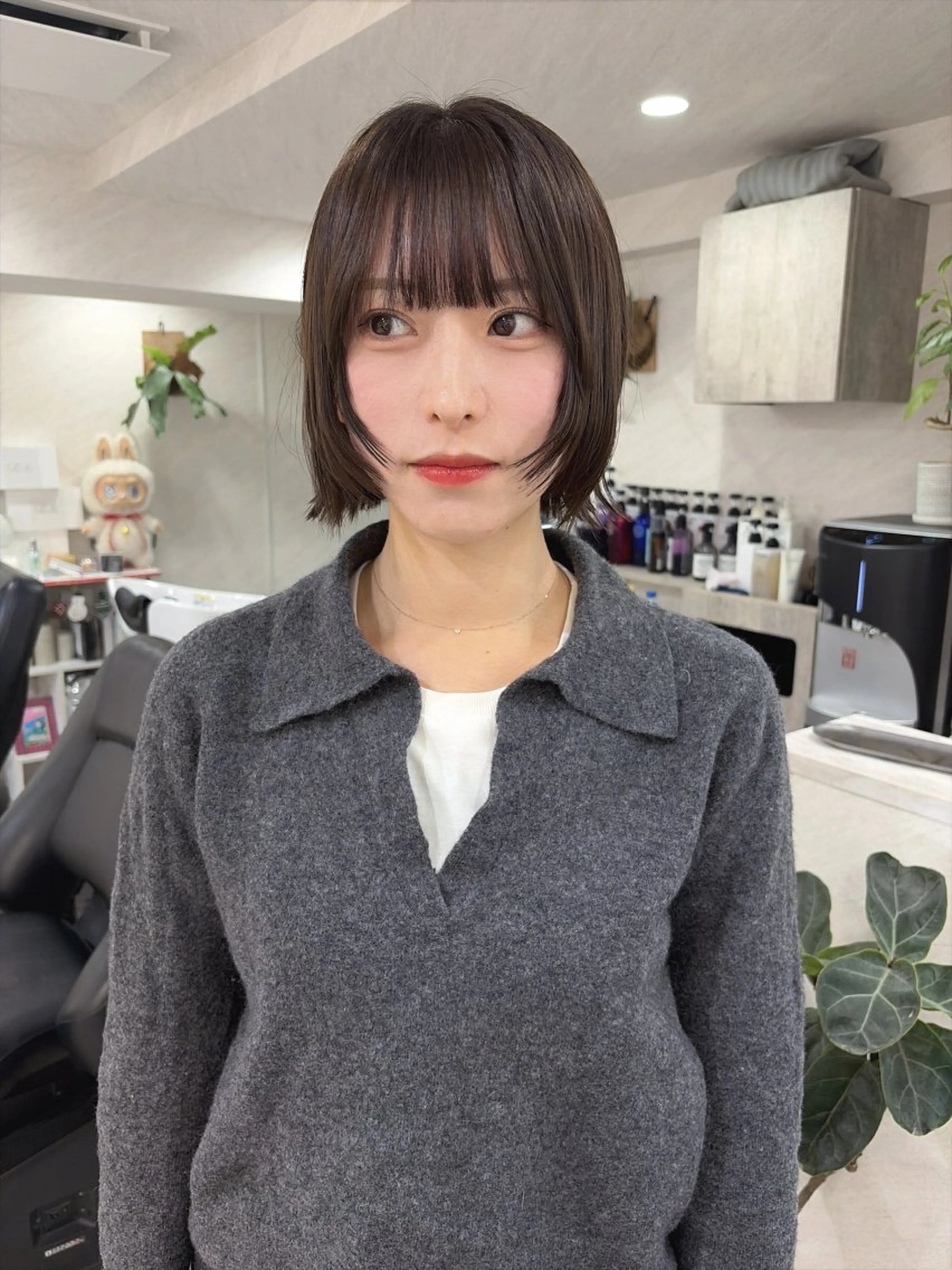 ミディアム カット ヘアカラー 🌸インナーカラー 🌸藤井春華のヘアスタイル