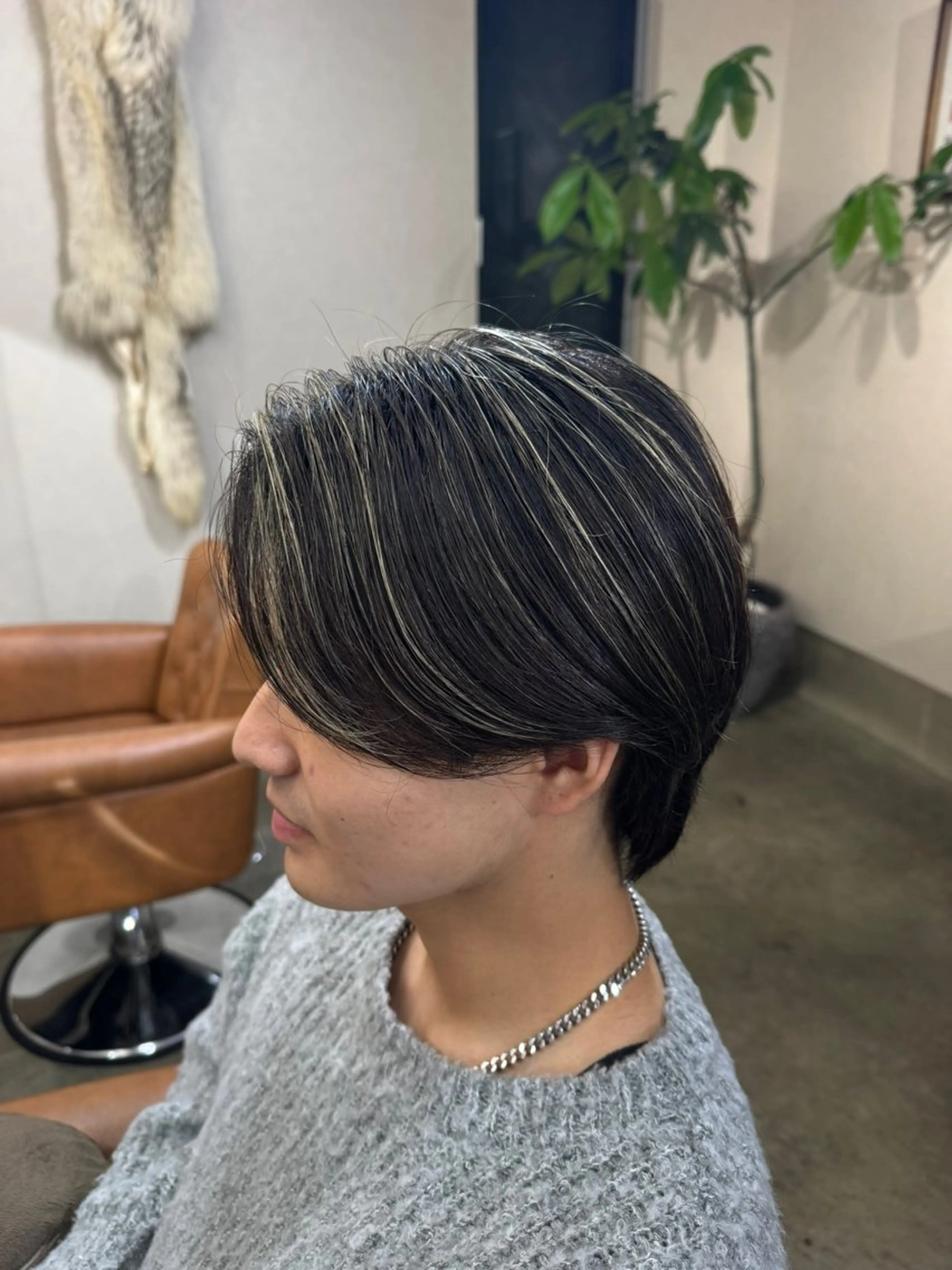 メンズ メンズハイライト 永野 いずみのヘアスタイル