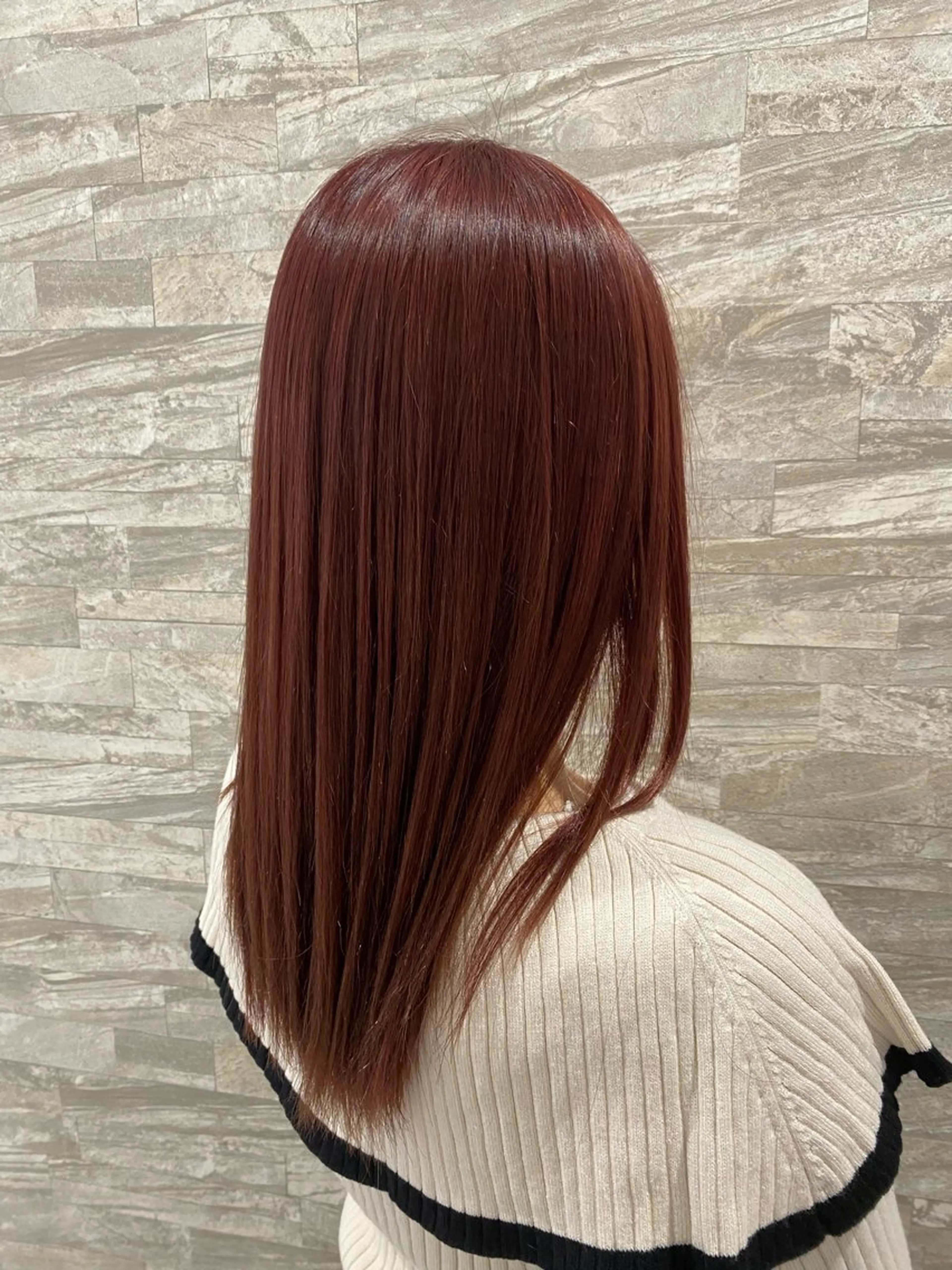 セミロング ヘアカラー maki💖 レイヤー/髪質改善のヘアスタイル