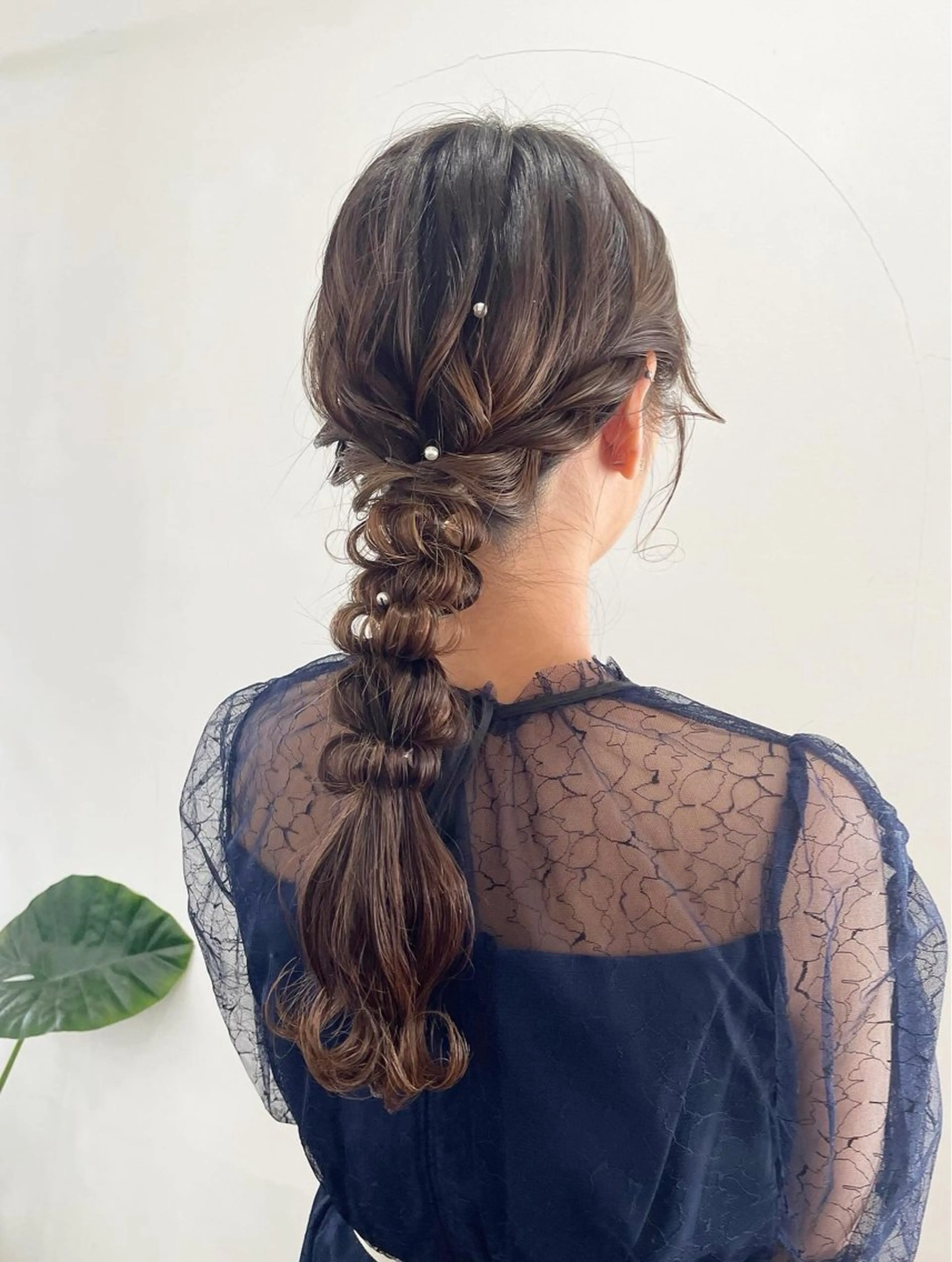 ロング ヘアアレンジ ボブ 髪質改善 韓国風ヘア トリートメント ヘアセット mopa_kaede 暖色カラー/ロングのヘアスタイル