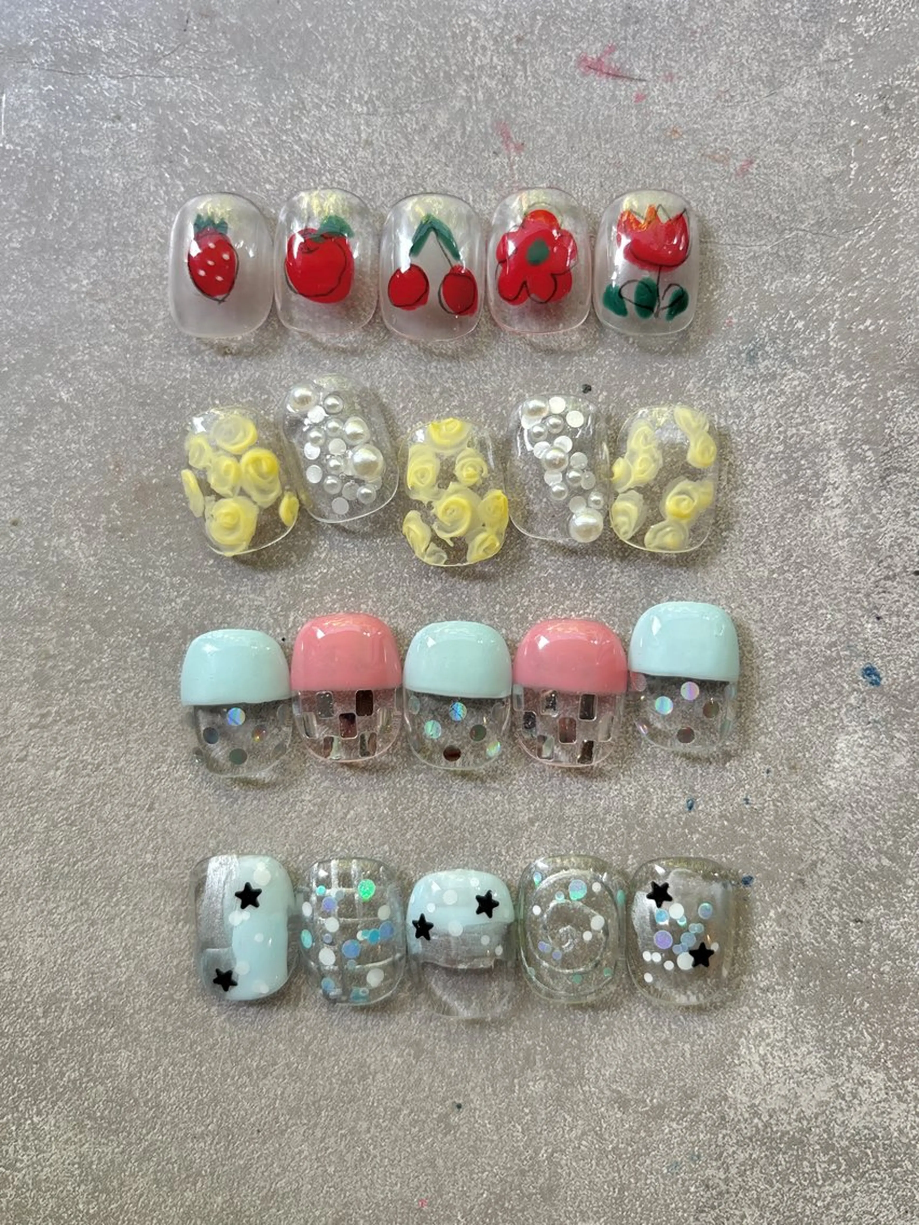 【オフ込み】定額デザインS（甘めポップコース）🍒の写真