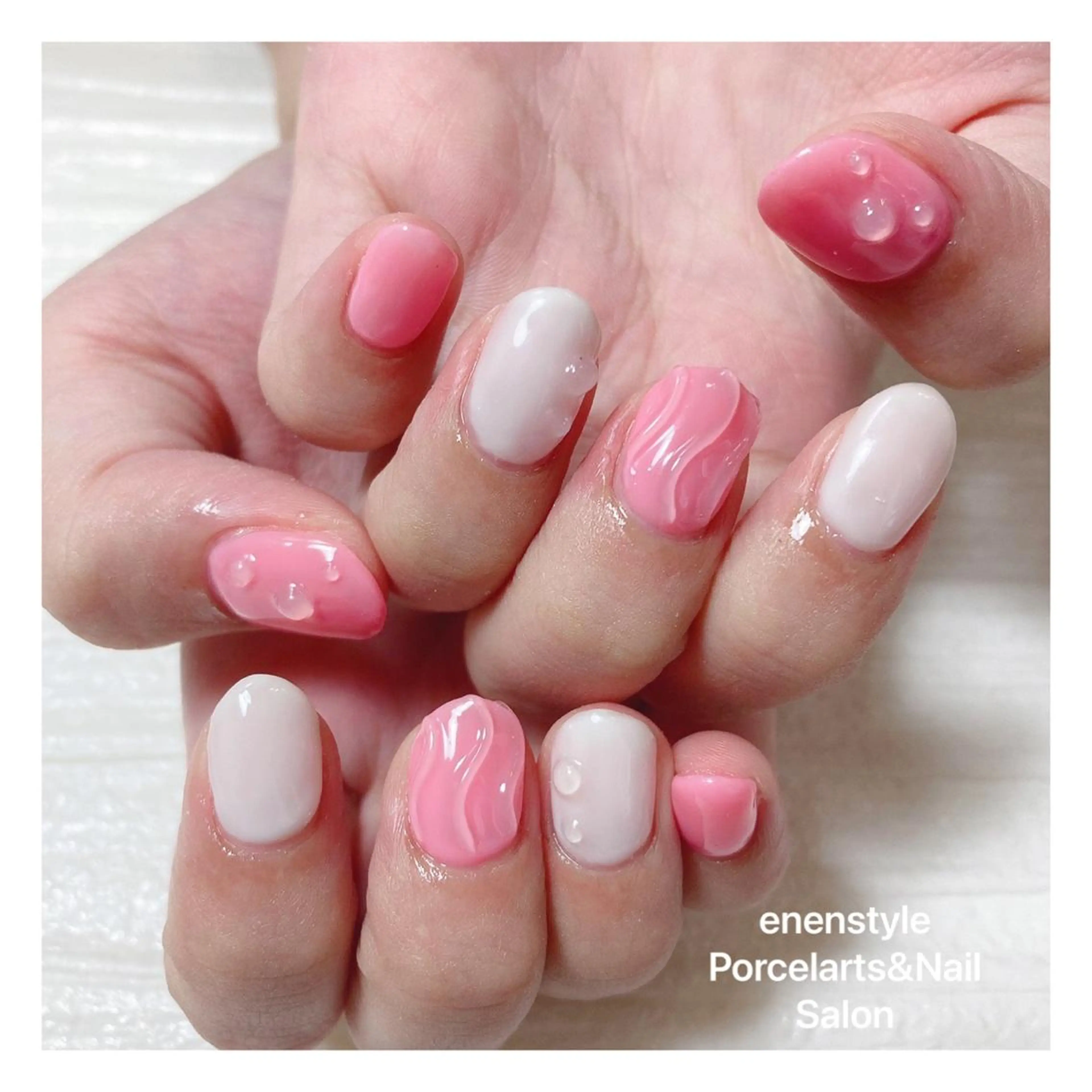 ショート ネイル ハンドネイル 👑enen style👑のネイルデザイン