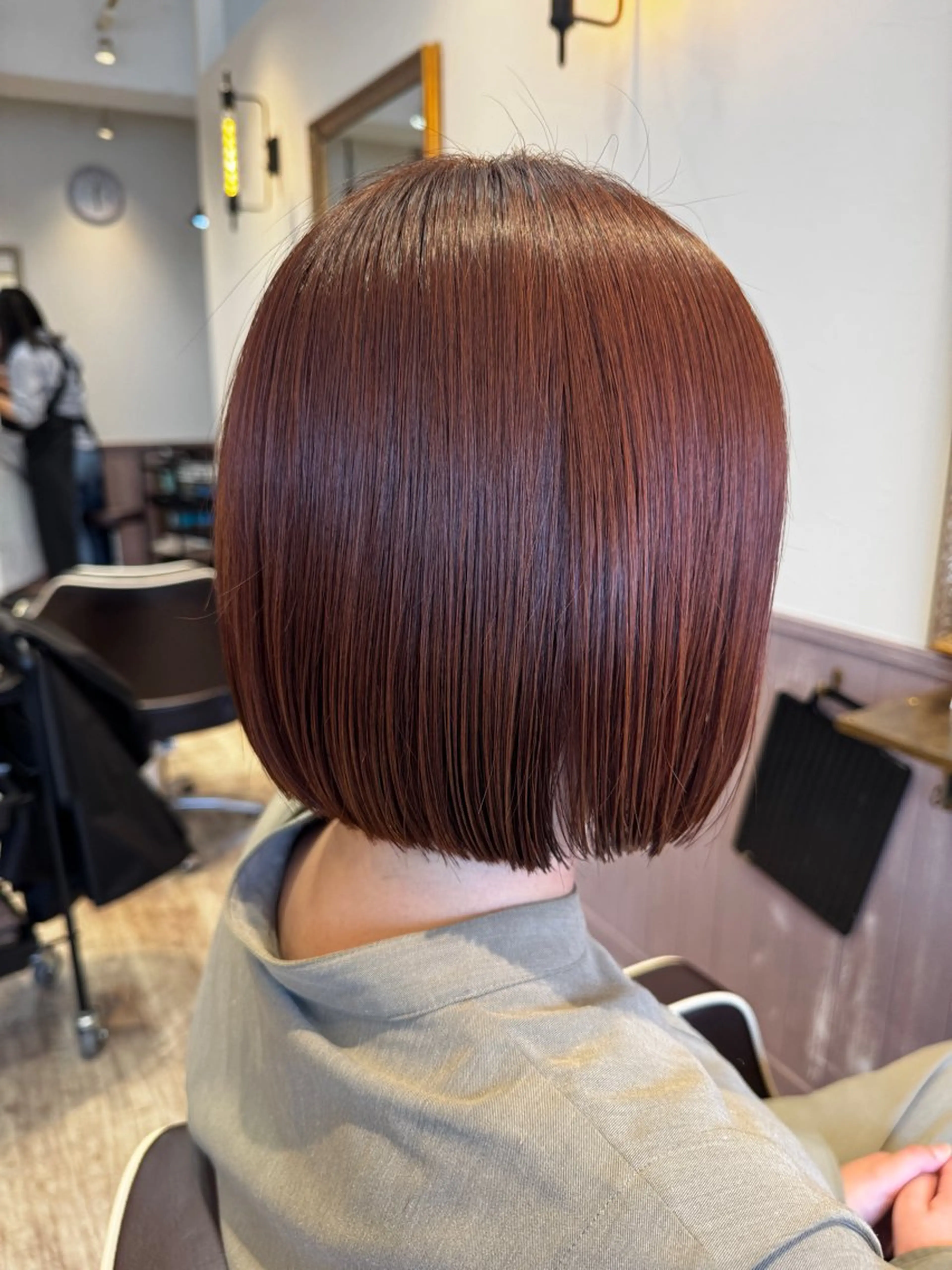 ミディアム カラー カット ヘアカラー トリートメント 矢場町/ダブルカラー /レイヤー/アリサのヘアスタイル