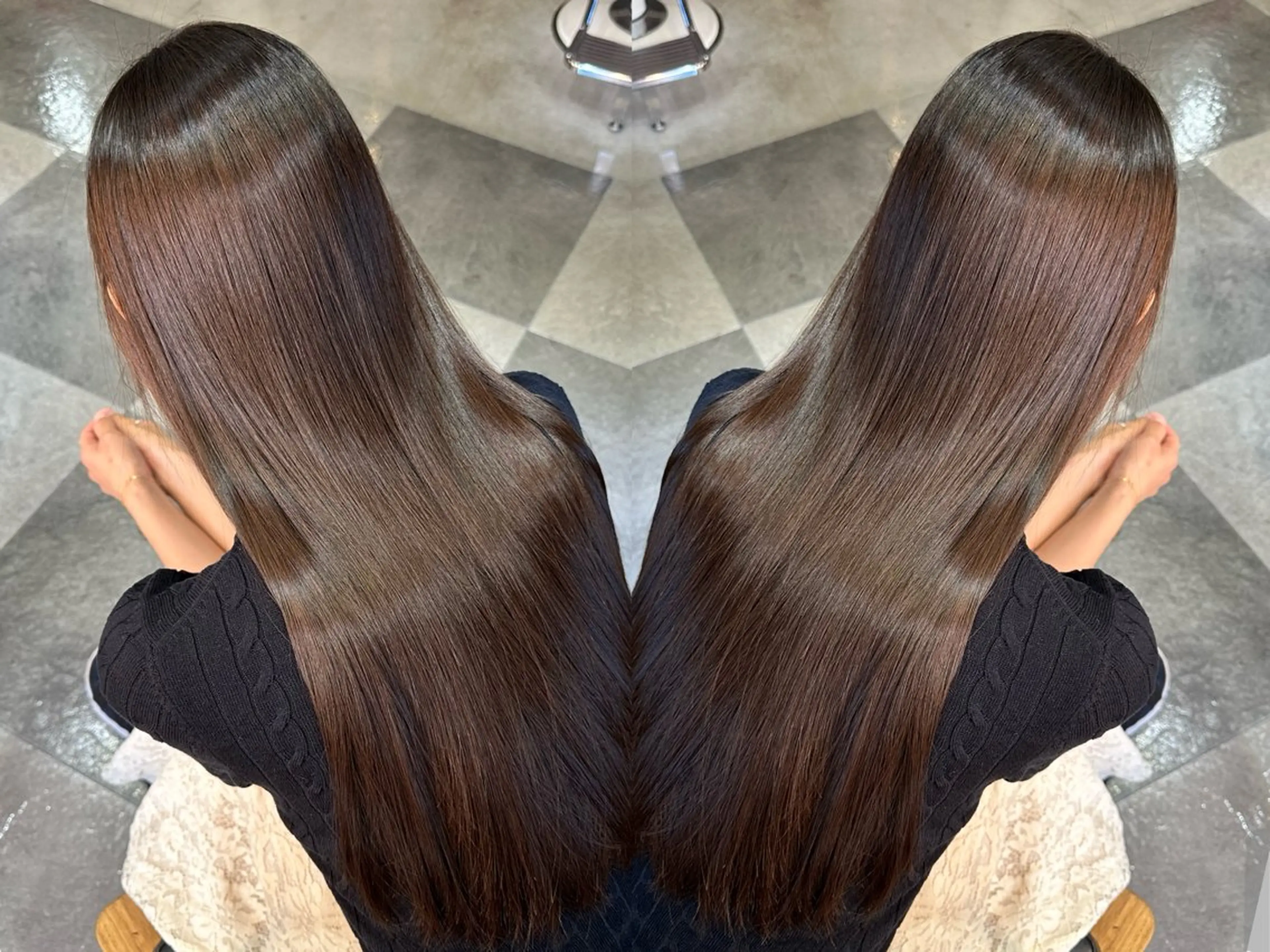ロング 縮毛矯正 髪質改善|縮毛矯正 ◎店長◎Keitaのヘアスタイル