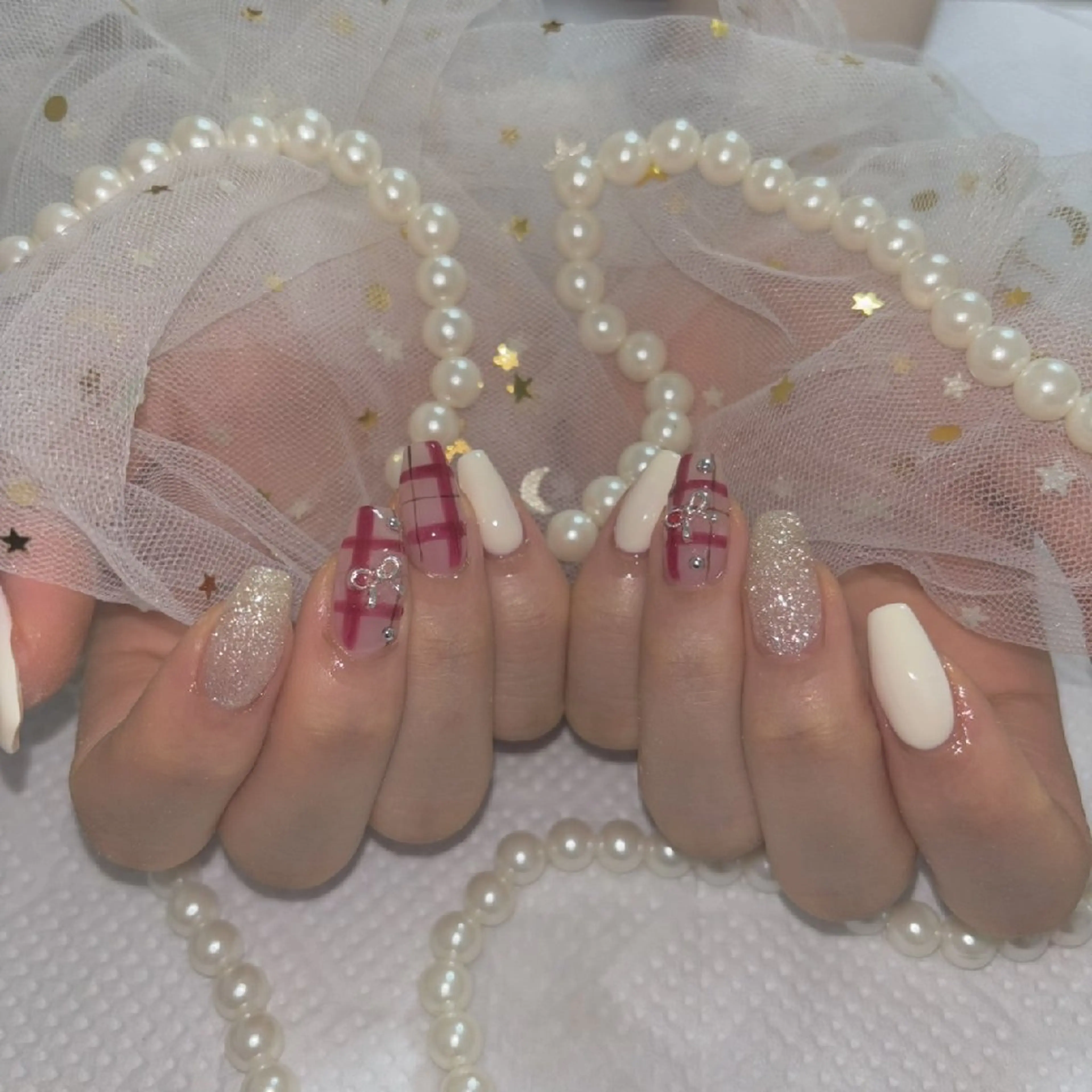 オフなし✨持ち込みデザイン(３色まで、アート左右共４本）の写真