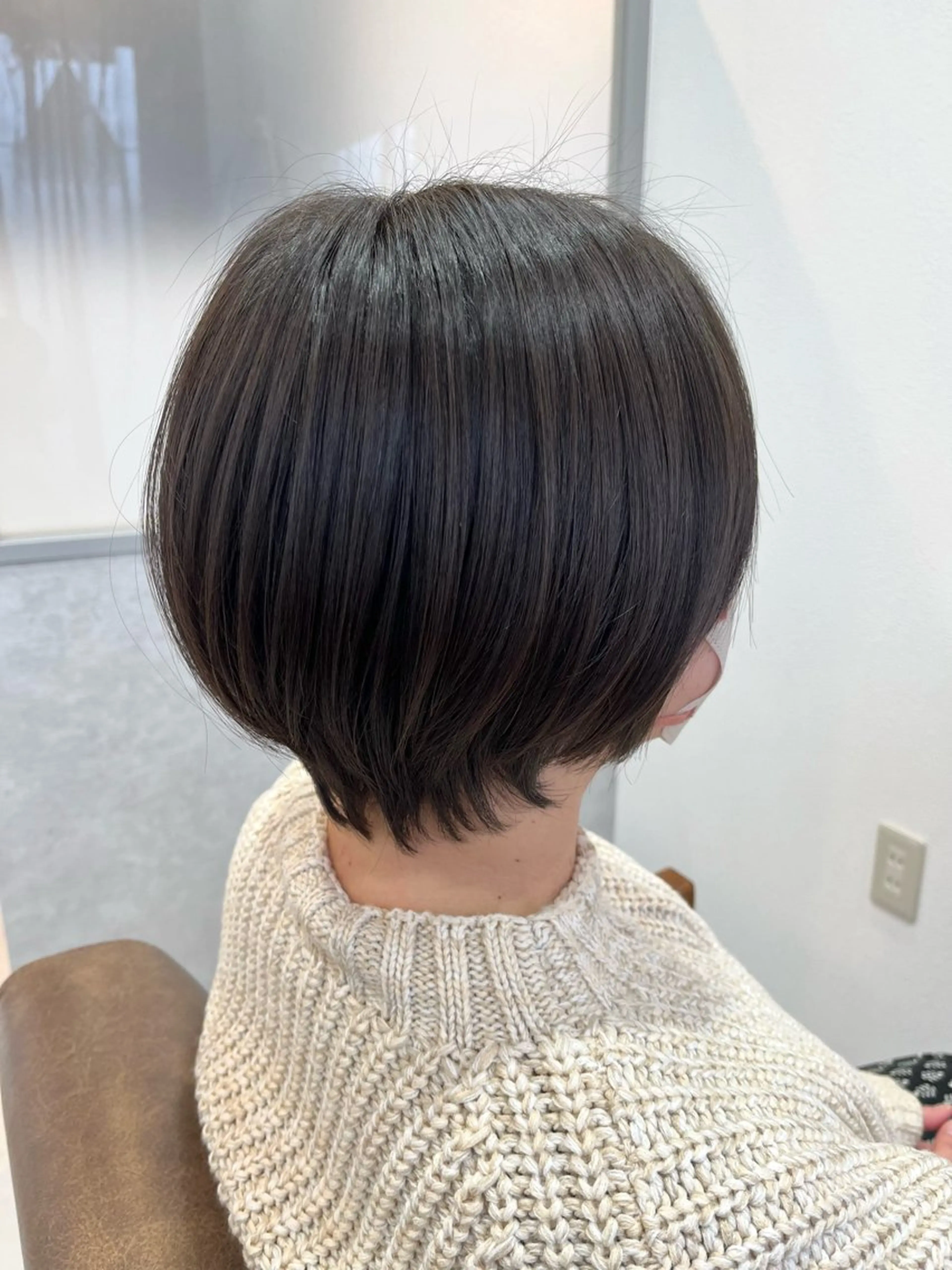 ショート カラー くびれヘア ショートヘア カット 暖色＊ベージュ ＊くらたあやかのヘアスタイル