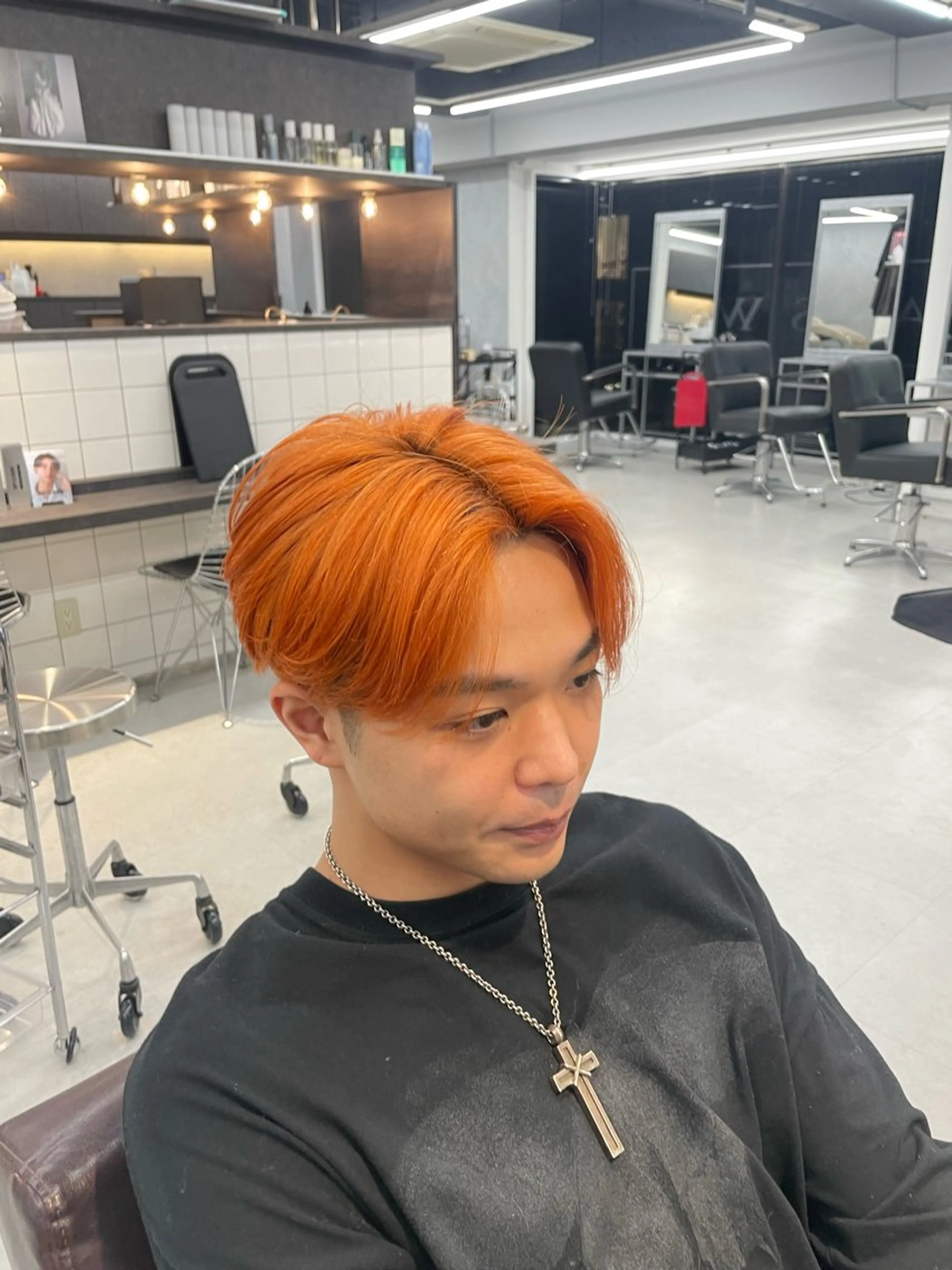 カラー オレンジ ハイトーン特化/渋谷 ⚡️コースケ⚡️のヘアスタイル