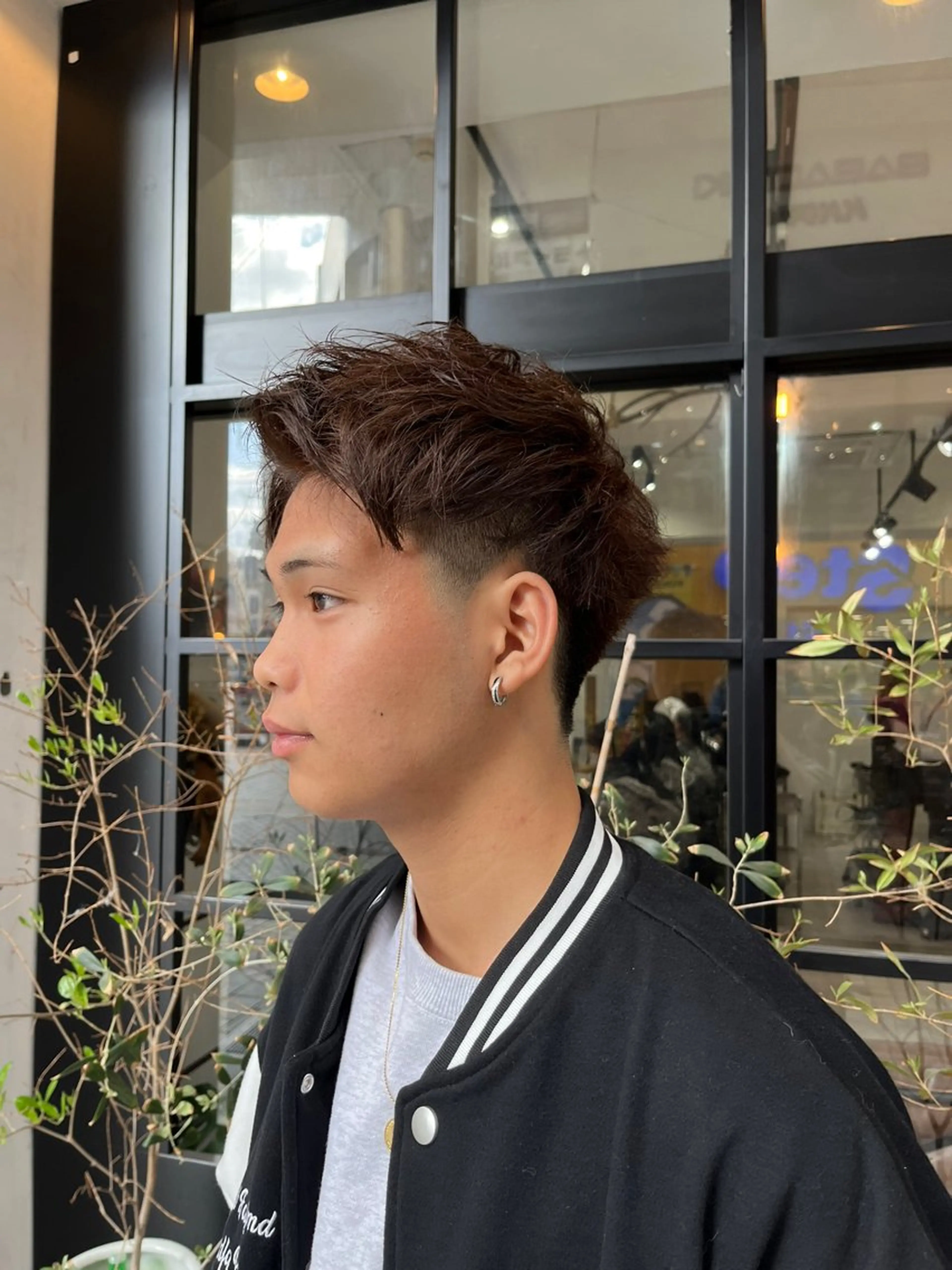 カラー メンズ スパイキーショート ブラウンカラー カット piilo所属・メンズ支持◎/パーマ masaのヘアスタイル