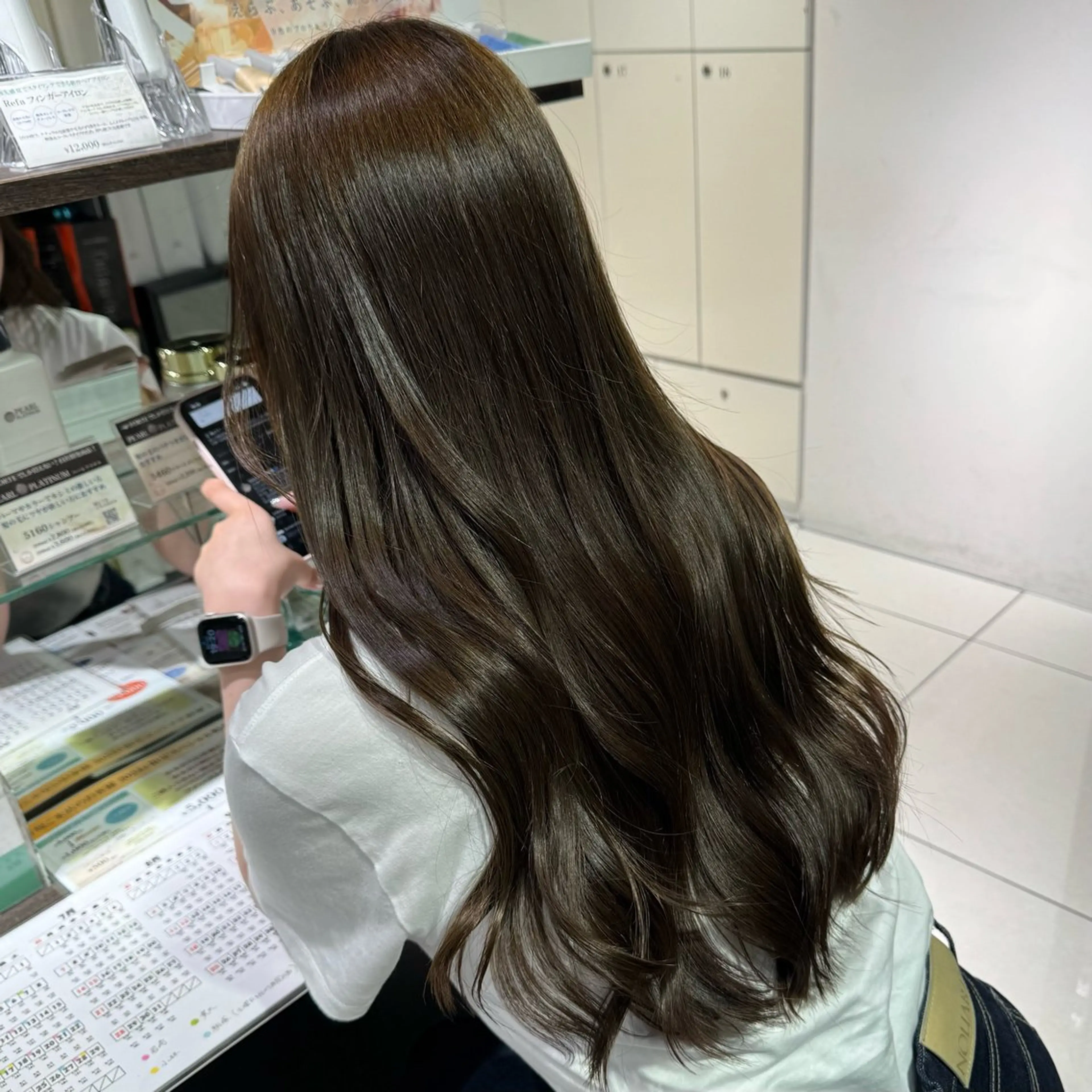 ロング カラー ヘアアレンジ ヘアカラー ブリーチなしカラー /新百合ヶ丘/安形翔のヘアスタイル