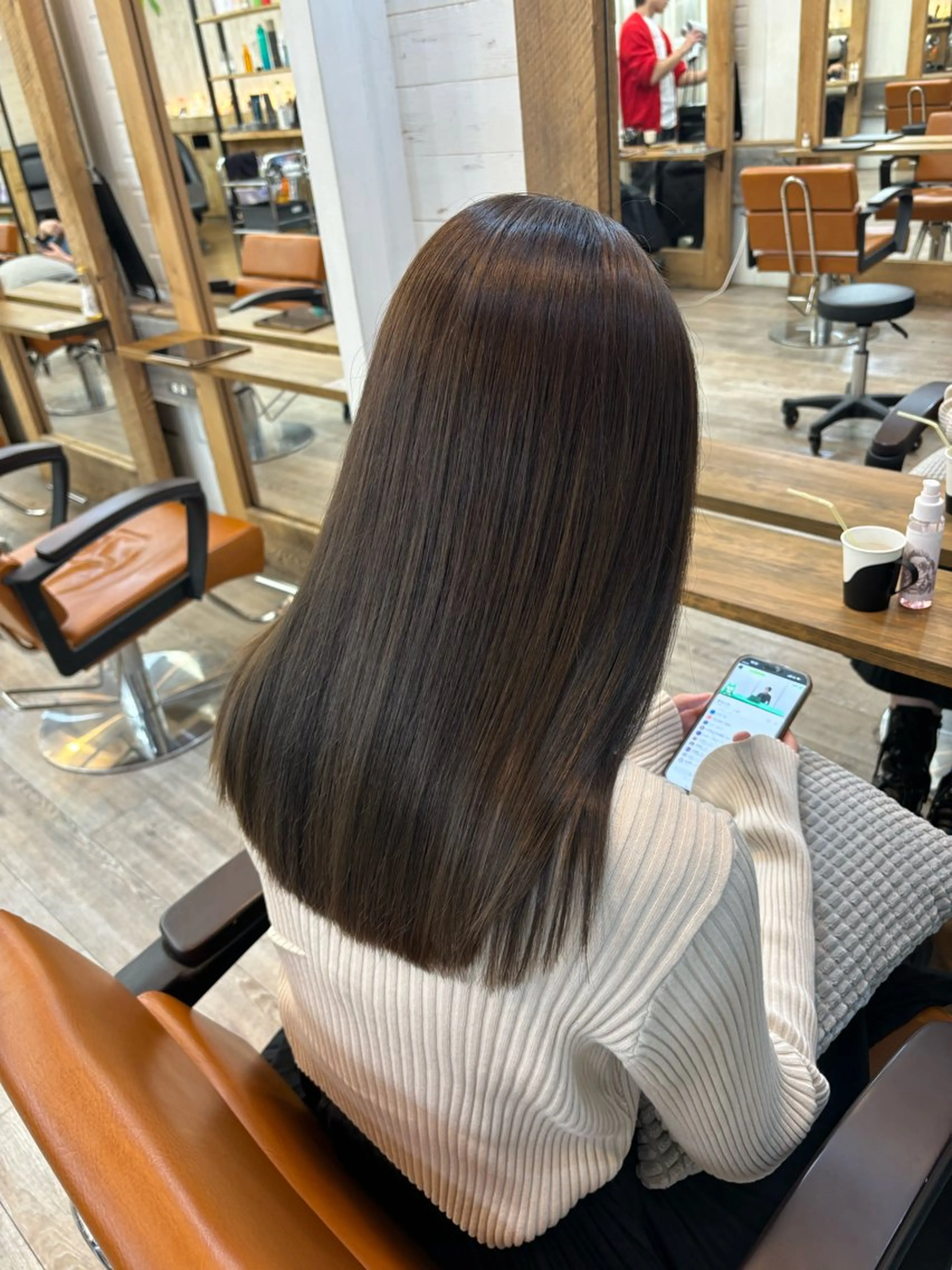 ミディアム カラー 広島/ヘアセット /ベージュ/わかなのヘアスタイル