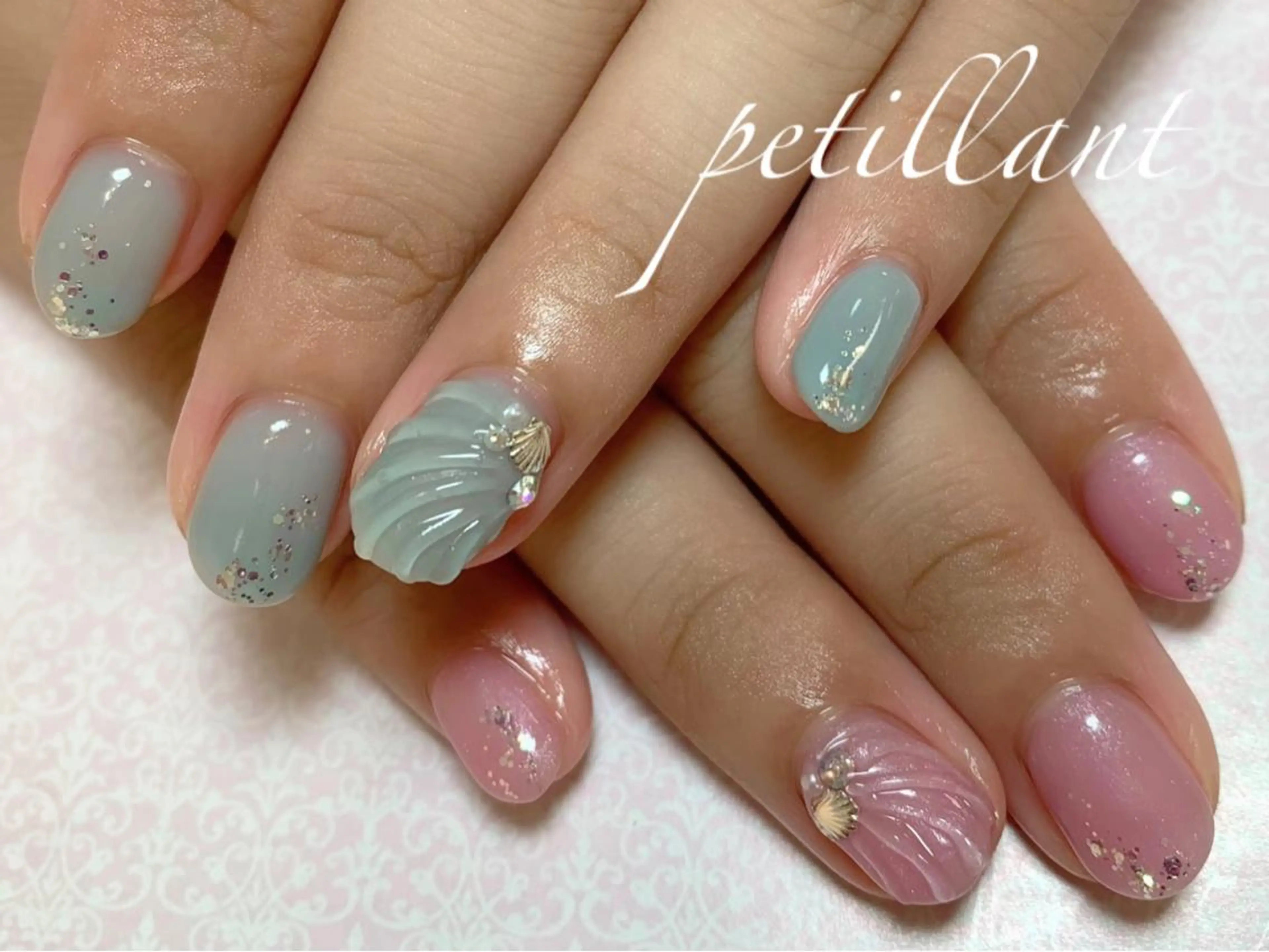 ネイル 夏ネイル nail salon petillantのネイルデザイン