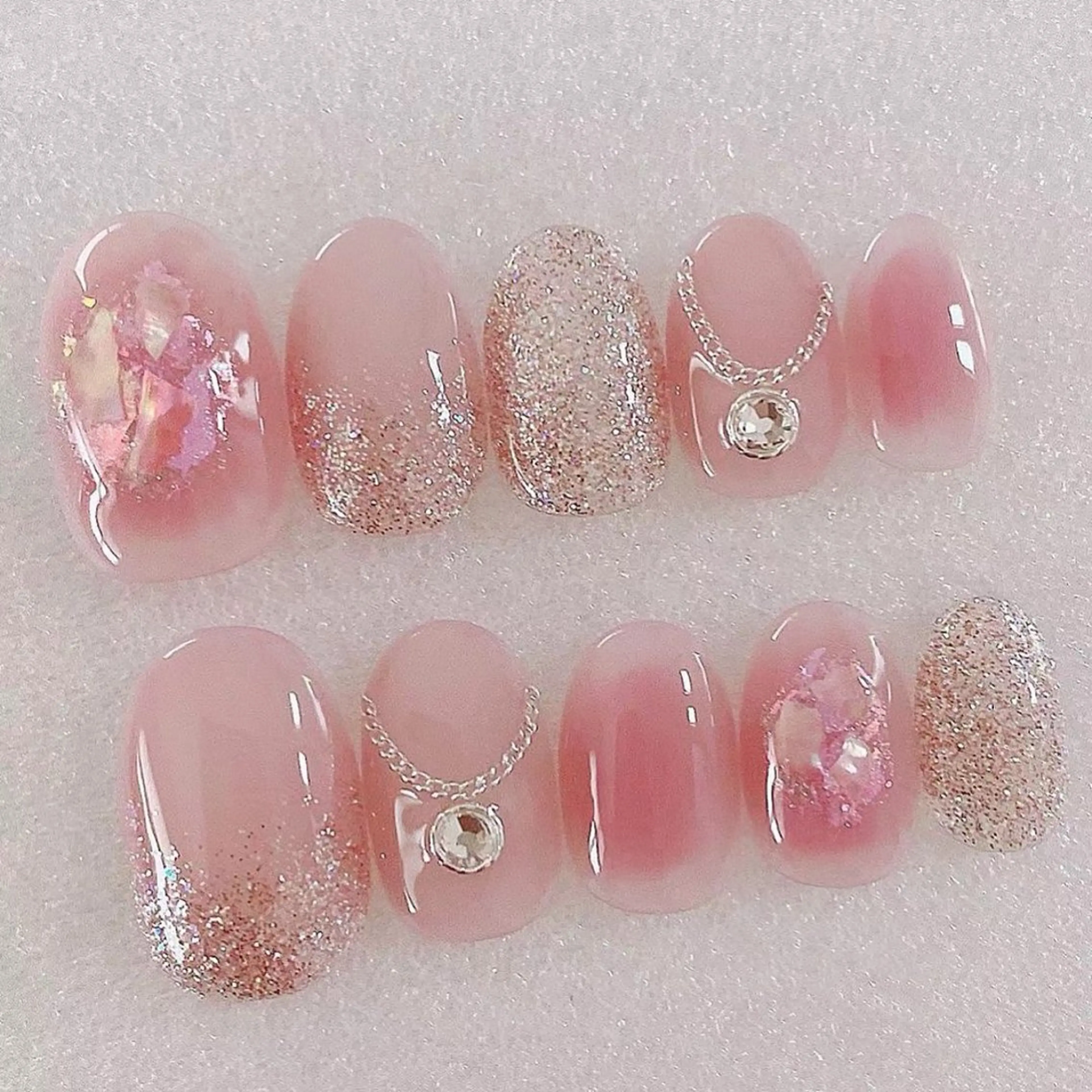 ネイル アートネイル チークネイル 長さ出し フレンチネイル ジェルネイル YK Beauty Salonのマツエク・マツパデザイン