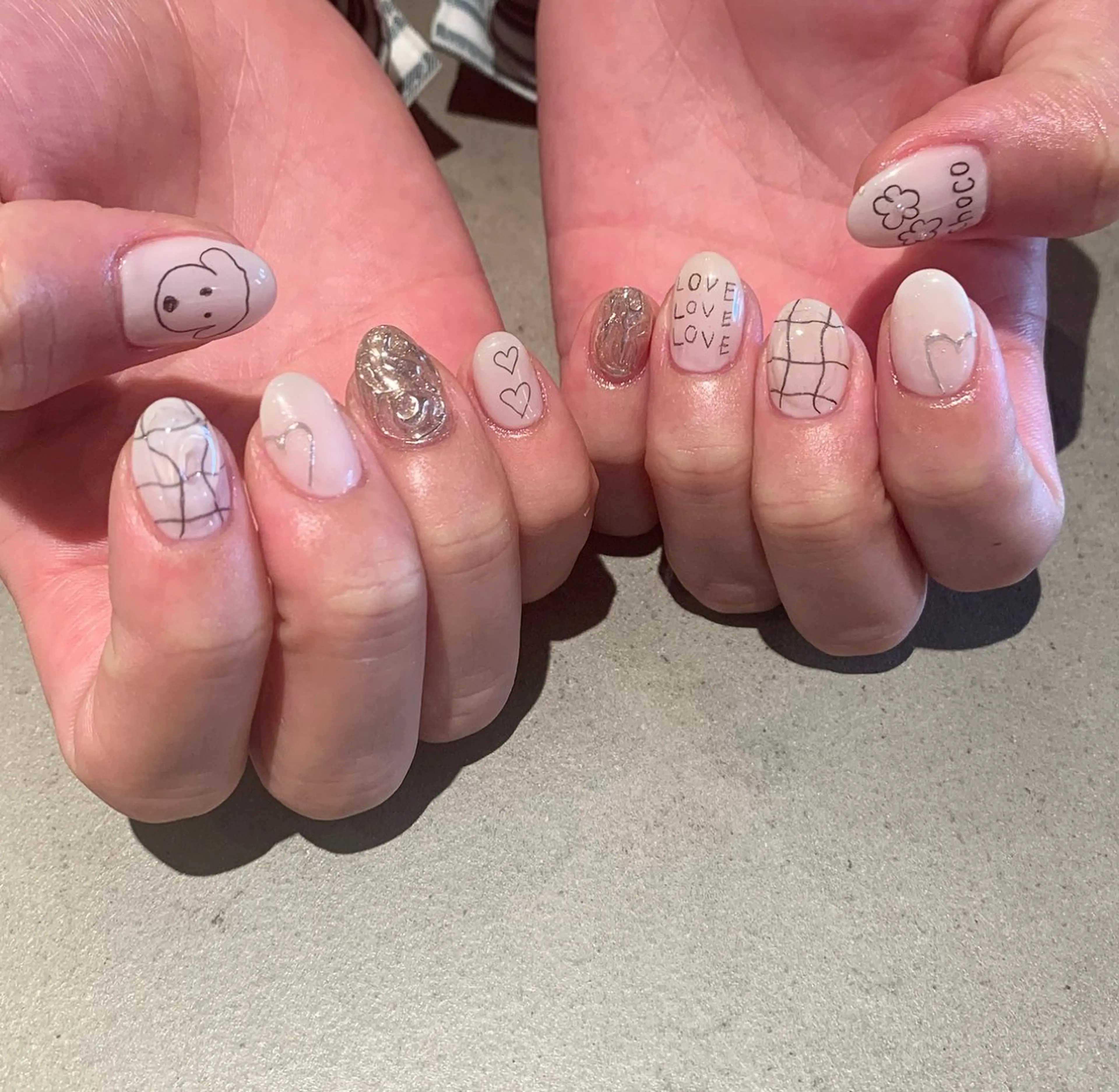 ネイル ハンドネイル にしぐち はるかのネイルデザイン