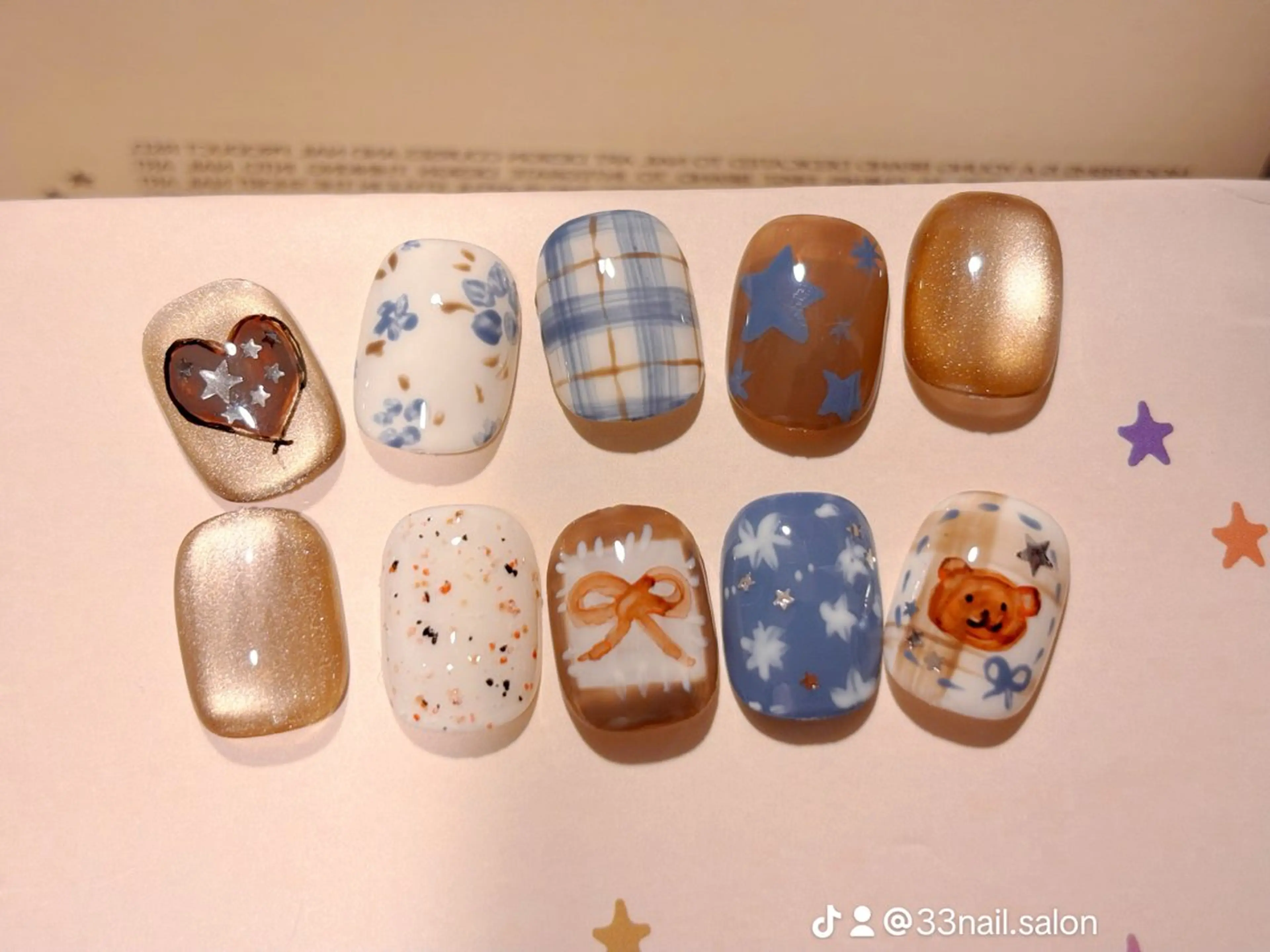 ネイル アートネイル ハンドネイル 33 nail salon 徳山里美のネイルデザイン