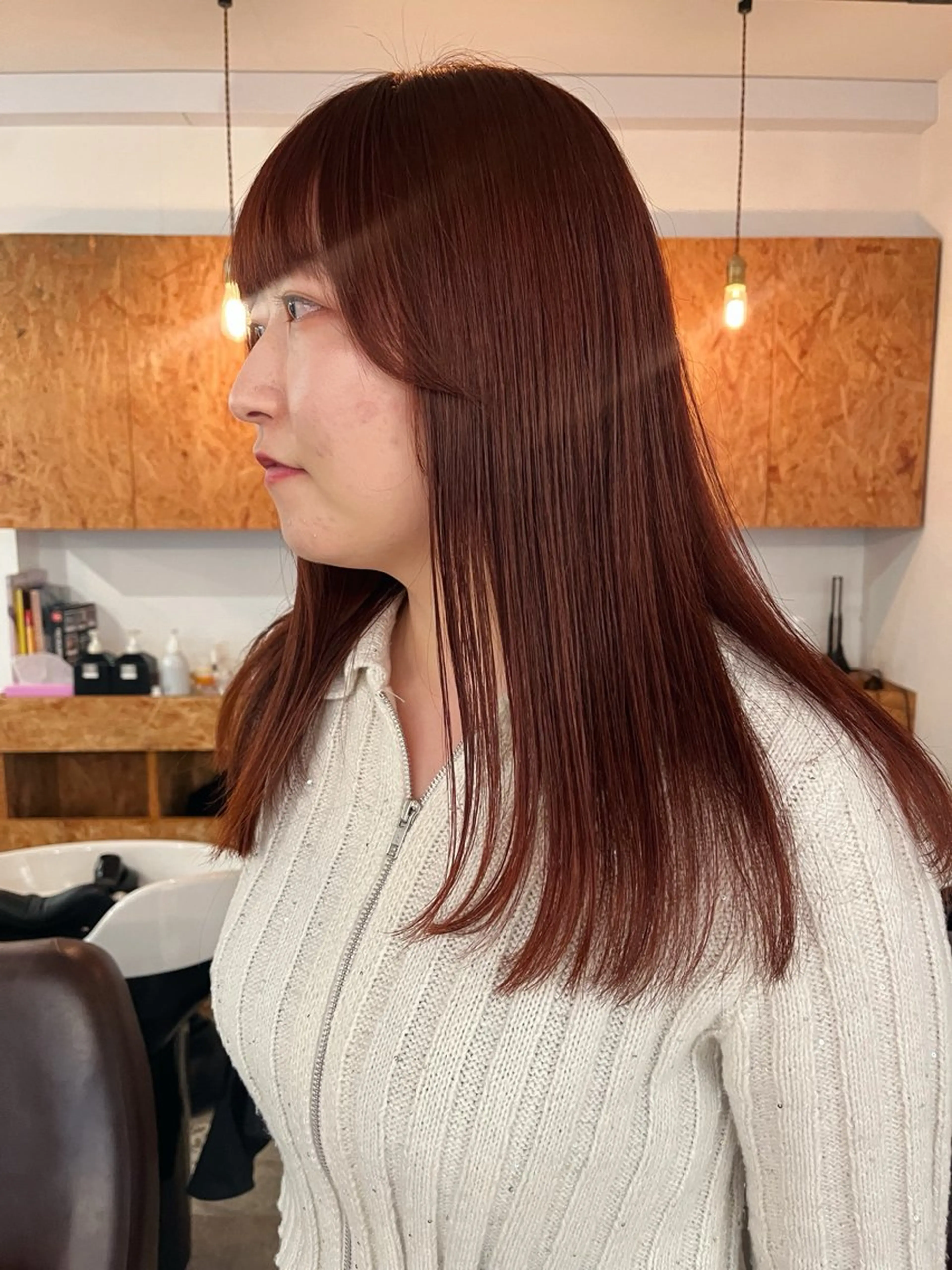 セミロング カラー 暖色/パーマ 🌼クニトウメイのヘアスタイル